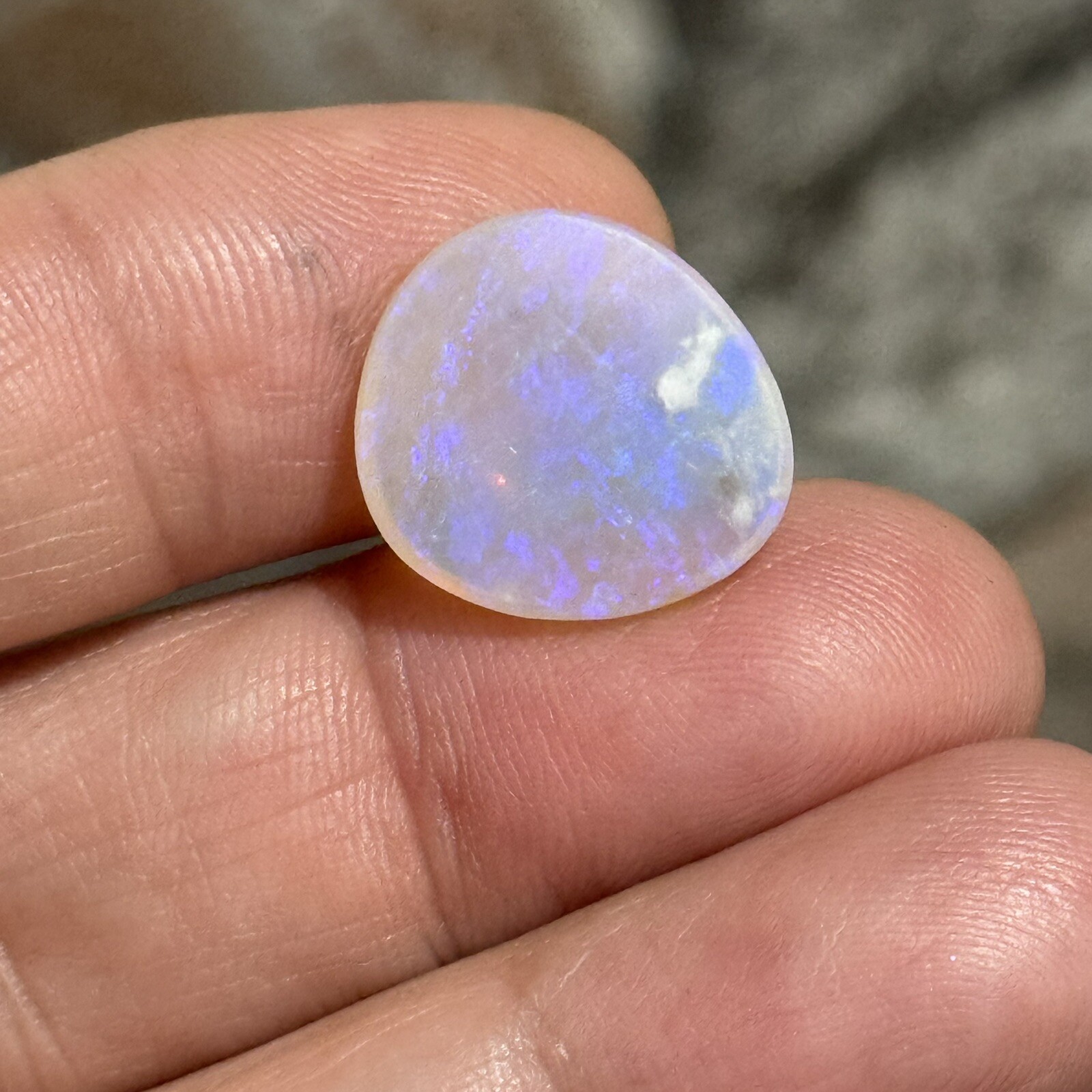 7.1ct 16.7x15x4.7mm Fine Australian Crystal Pipe Jelly Opal Cabochon Gem
