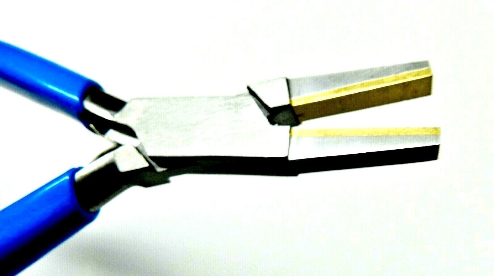Plier Brass Jaws Flat Nose Pliers Lined with Brass Holding Bending Straightening