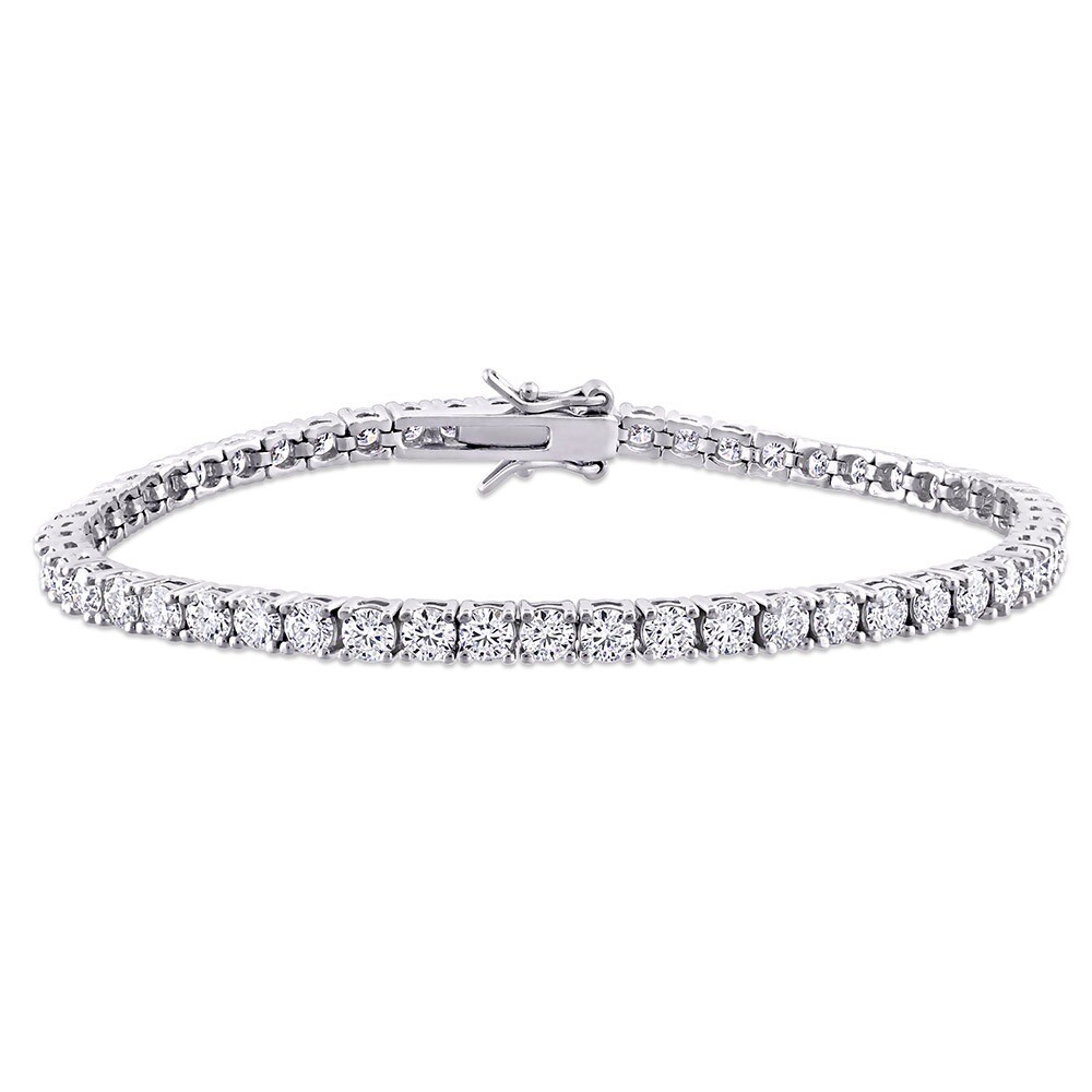 3mm 6.5” 7” REAL VVS MOISSANITE Tennis Bracelet 925 Sterling Silver Pass Tester