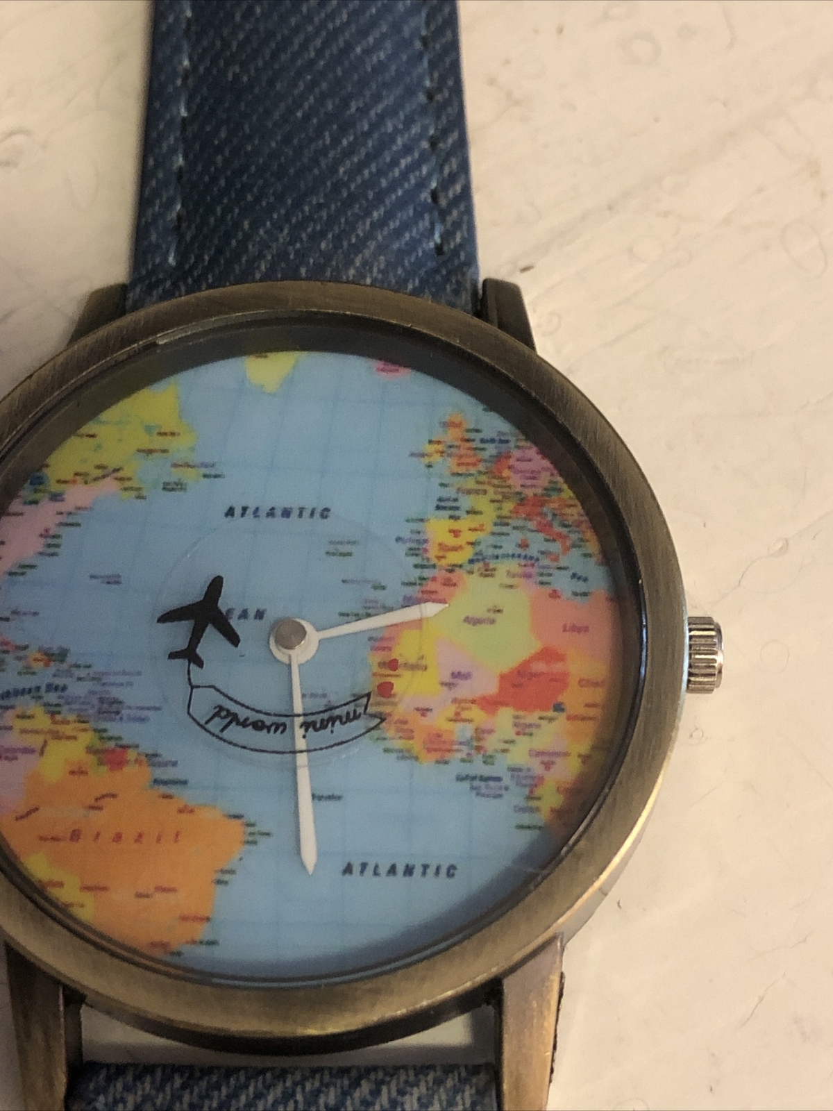 World Map Fashion Watch