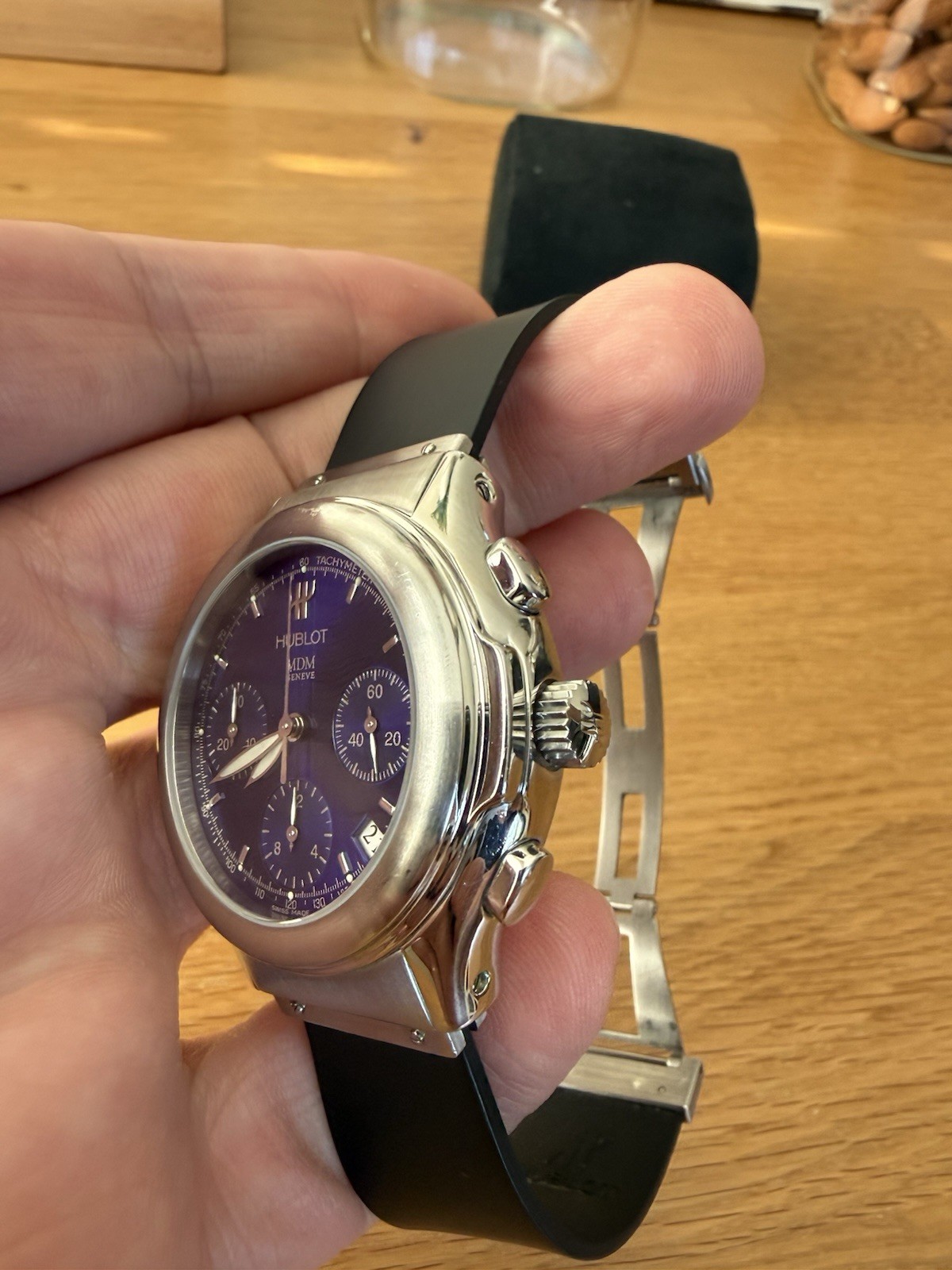Hublot MDM Blue Men’s Watch – 1810.1 Automatic Chronograph With Date 40mm