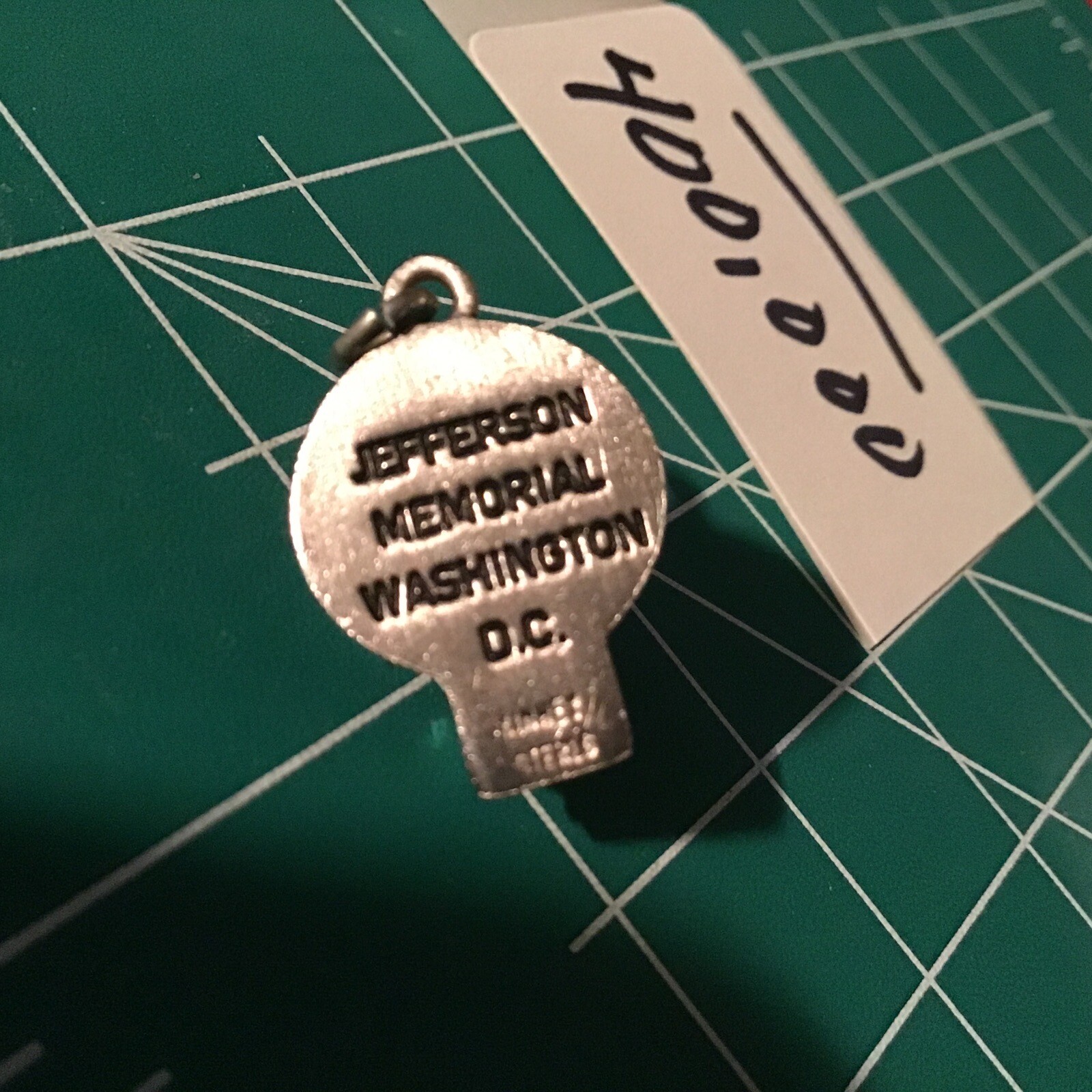 Vintage Jefferson Memorial Washington D.C. solid sterling charm Kinney
