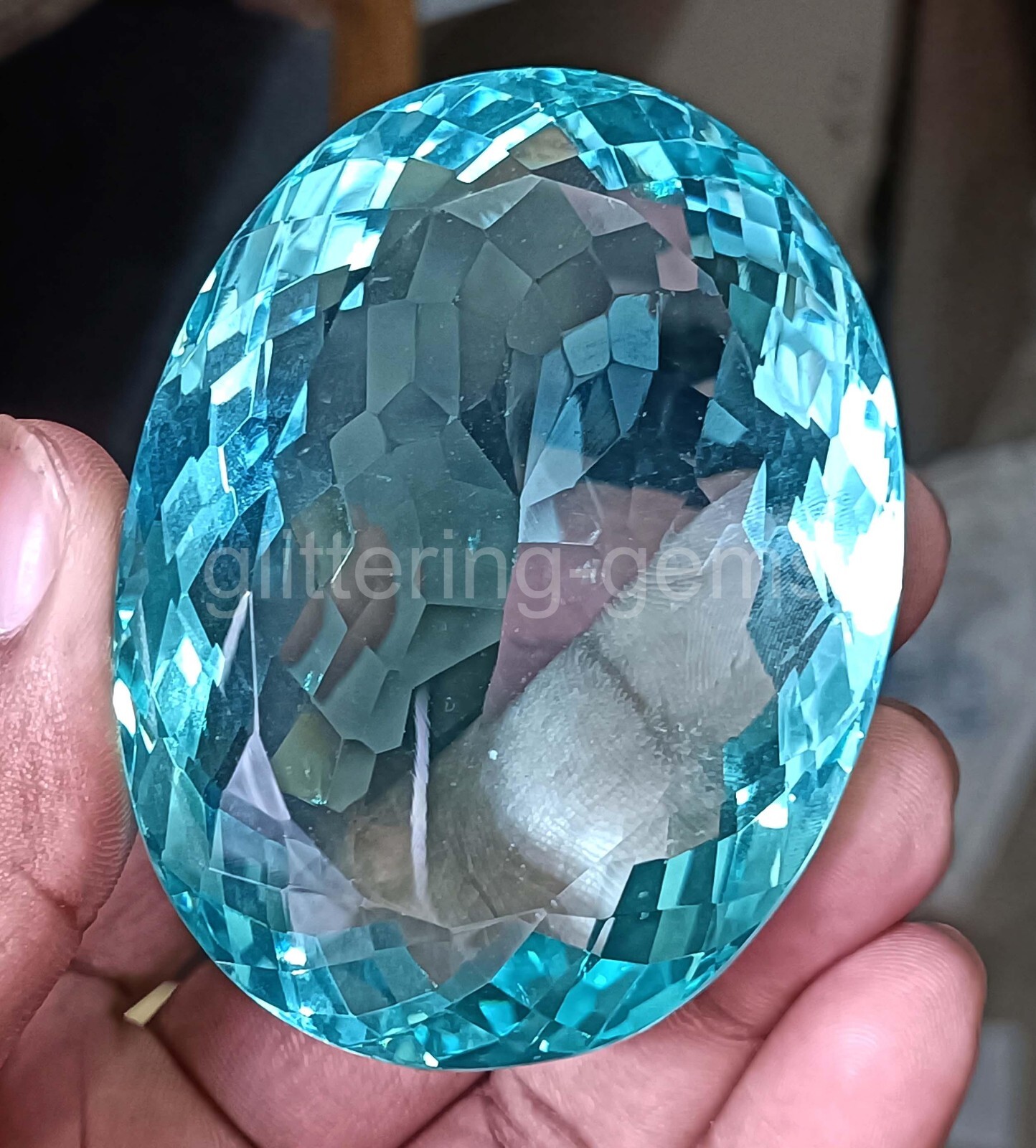 650.00 Ct Natural Blue Aquamarine – Oval Cut IGL Certified Loose Gemstone 5DNJ