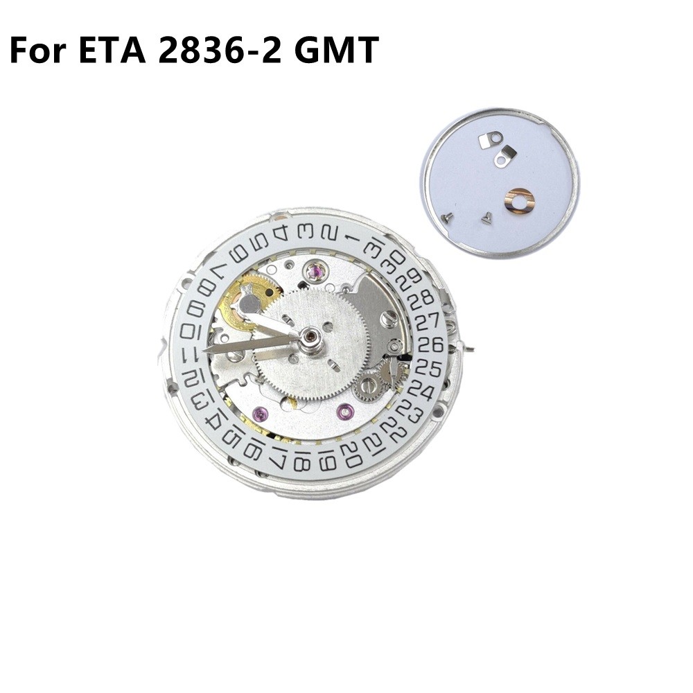 1Pc White 25 Jewels Automatic Mechanical Movement For ETA 2836-2 GMT Watch Parts