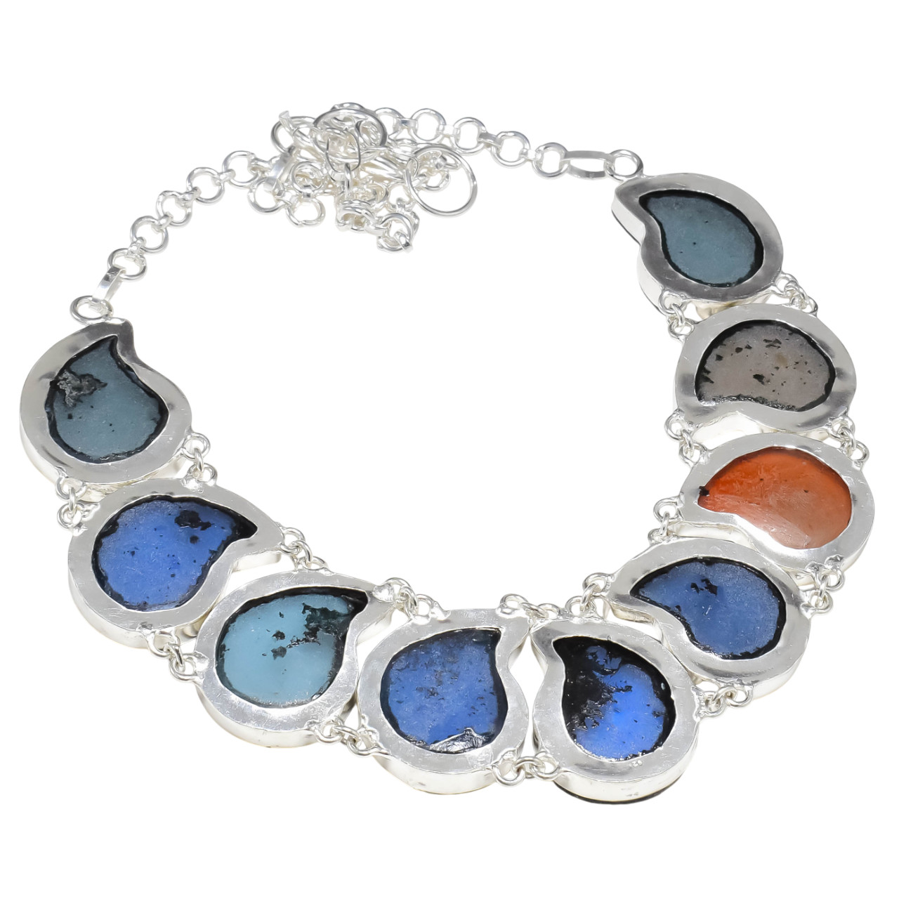 Ammonite Fossil Gemstone Handmade Sterling Silver Spiritual Jewelry Necklace