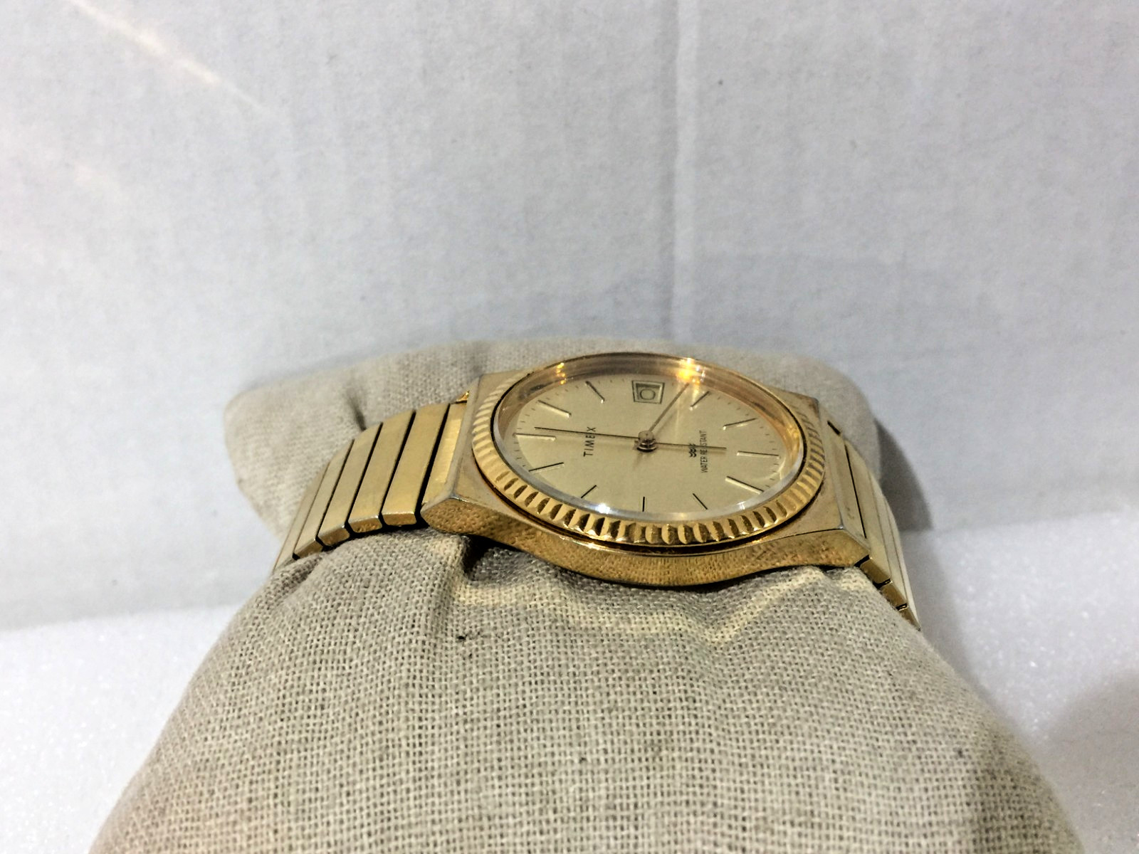 Vintage Timex Marlin Men’s Gold Tone Mechanical Wrist Watch With Date Working!