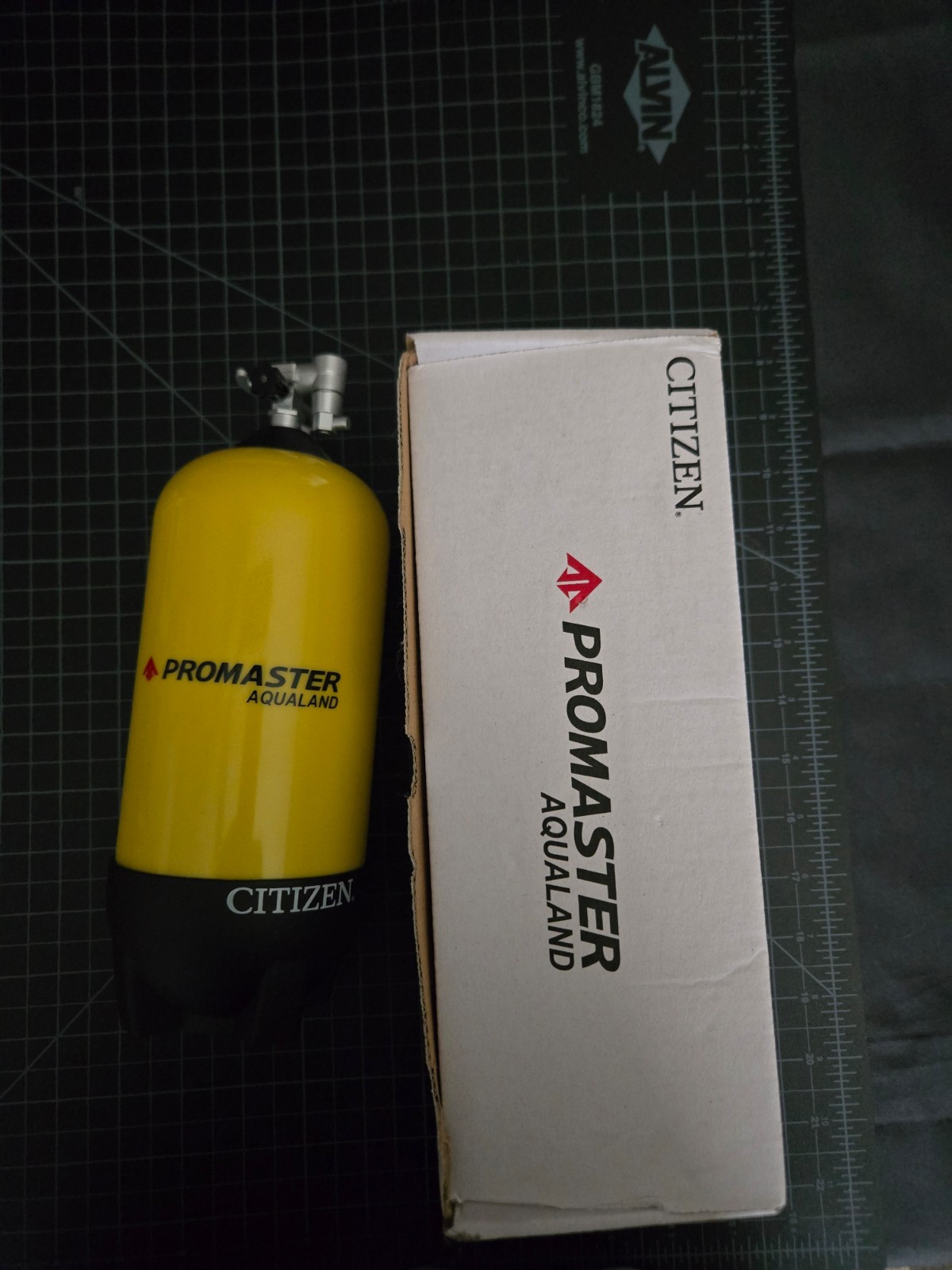 Citizen Aqualand Promaster Scuba Tank Watch Box with cardboard box