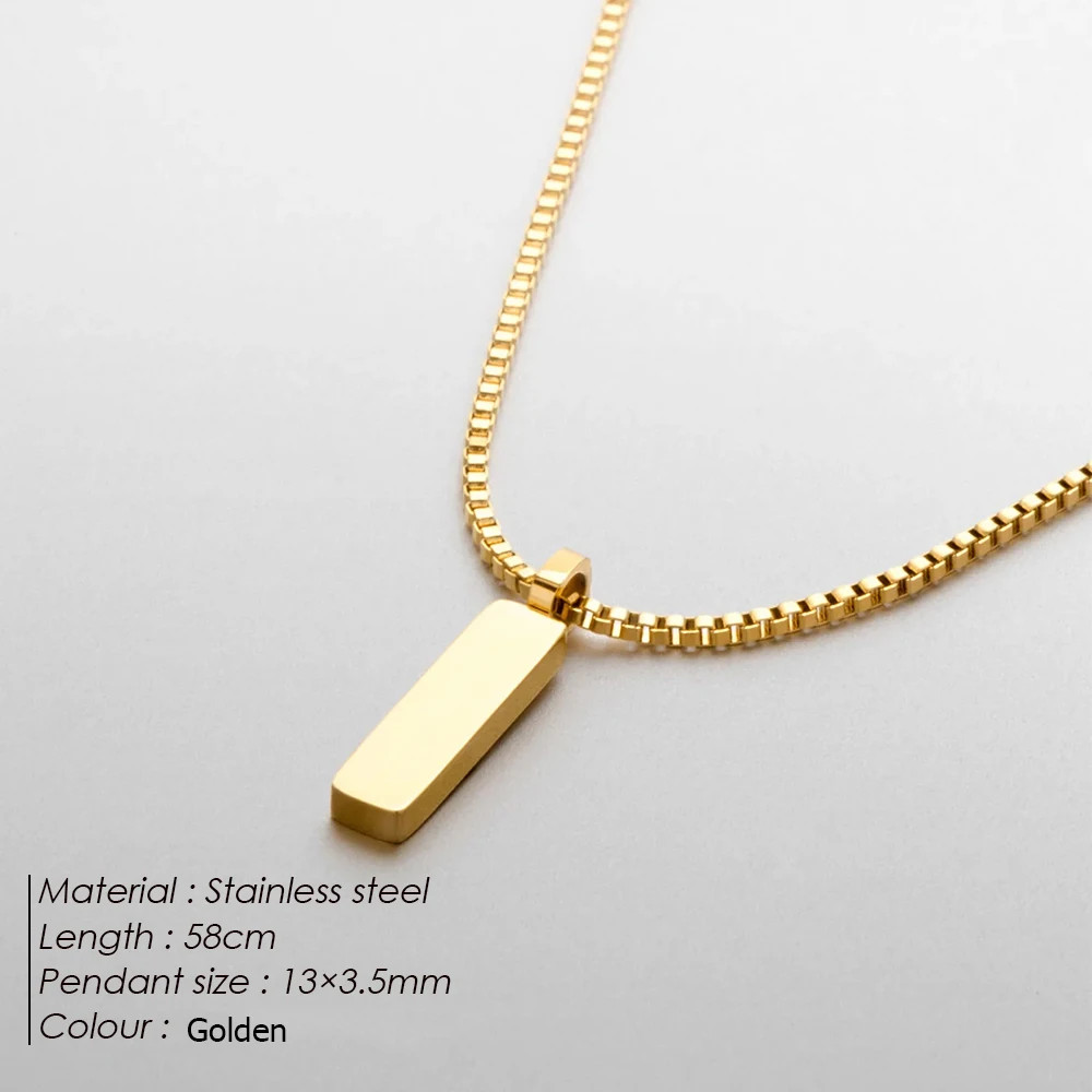 Men’s Jewelry Stainless Steel Non fading Necklace Hip Hop Cuban Chain cadenas pa