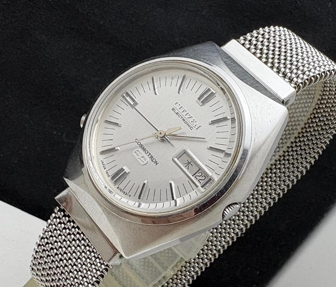 Citizen Cosmotron Quartz Mens Watch 37x40mm wrist 19cm/7.5in