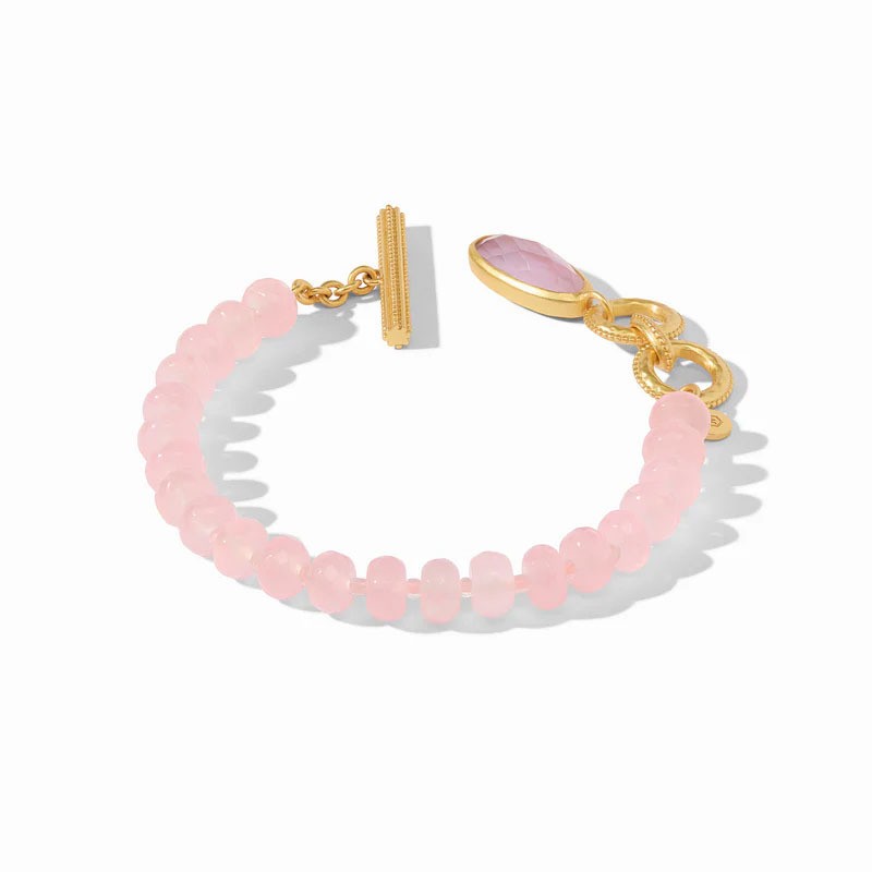 Julie Vos Pink quartz Gold Bracelet