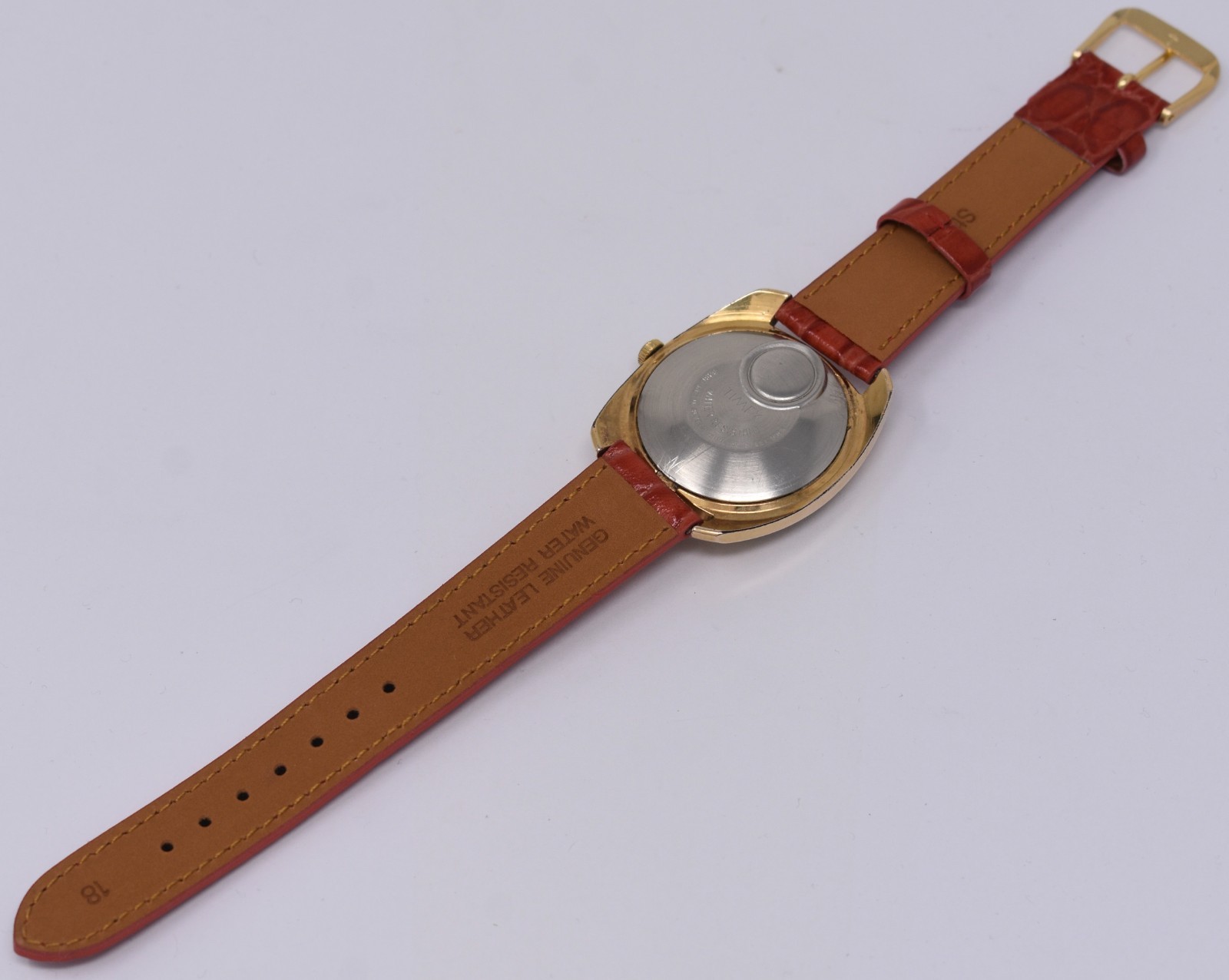 Vintage 1970s Mens Timex Electric Dynabeat Wristwatch Gold Plated, Gradient Dial
