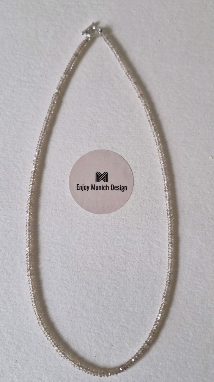 Nude Gemstone Zircon Necklace