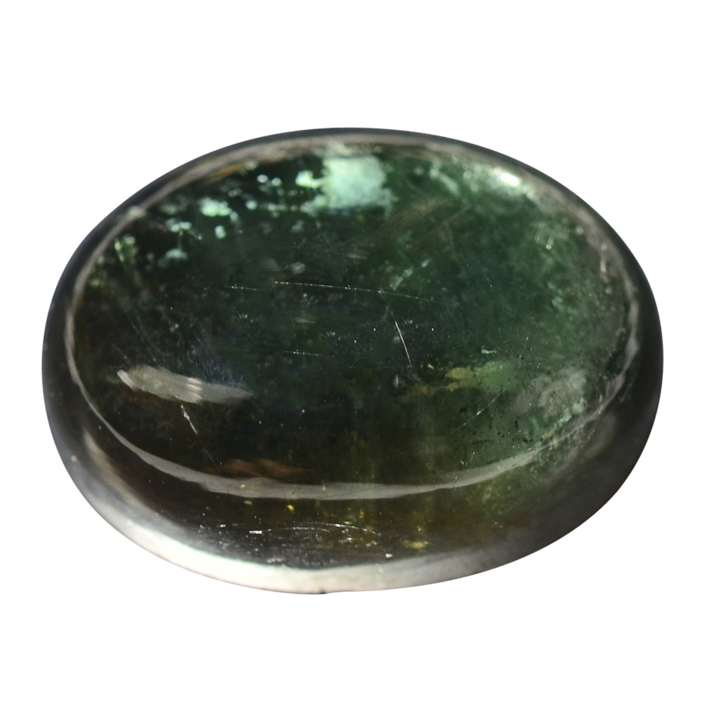 13.21 Ct. 6 Rays Black Star Sapphire Oval Cabochon Gemstone WITH GLC CERTIFY
