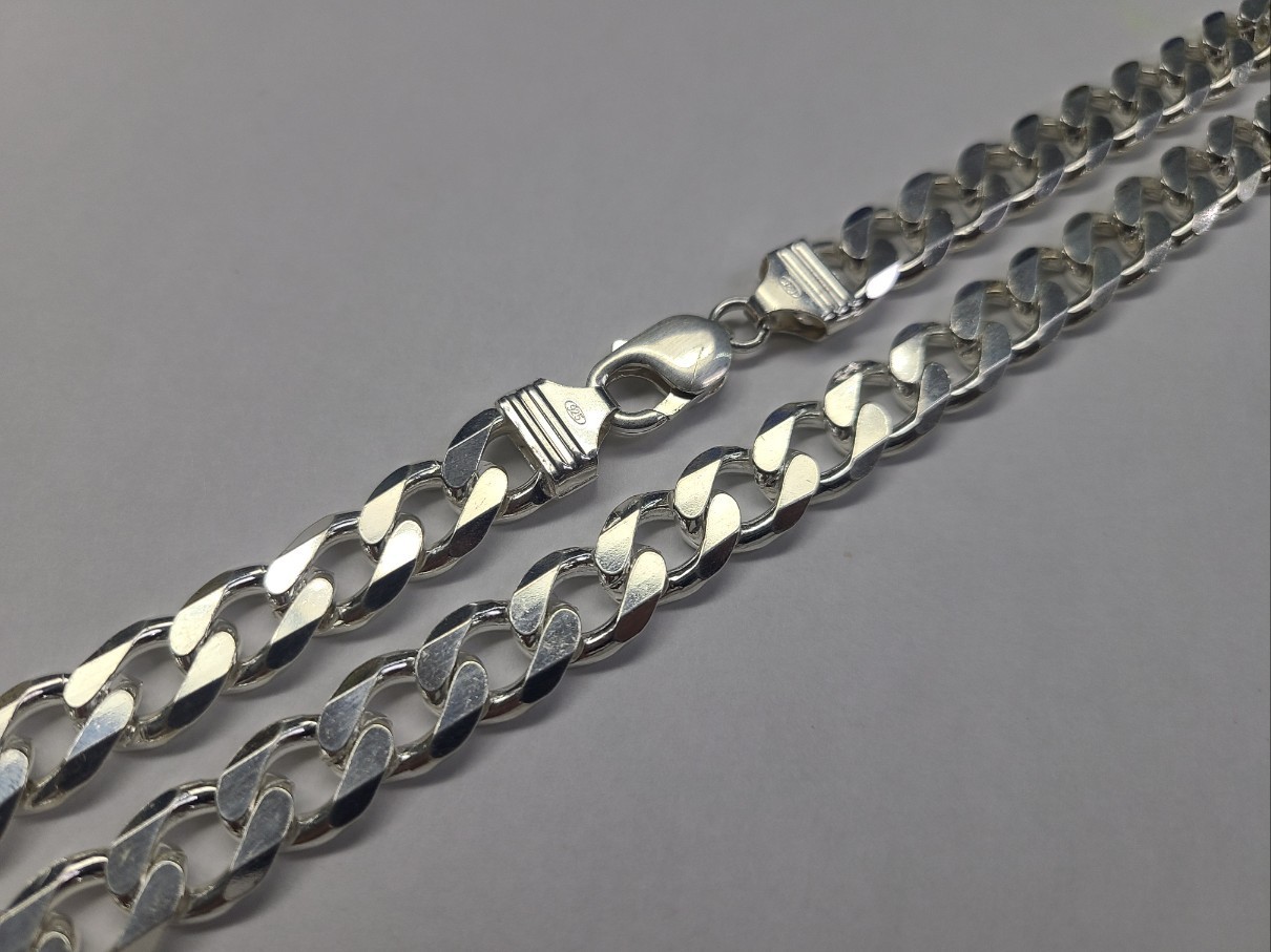 .925 Sterling Silver Cuban Curb Link Chain Necklace 1mm~13mm Men Women 16″~40″