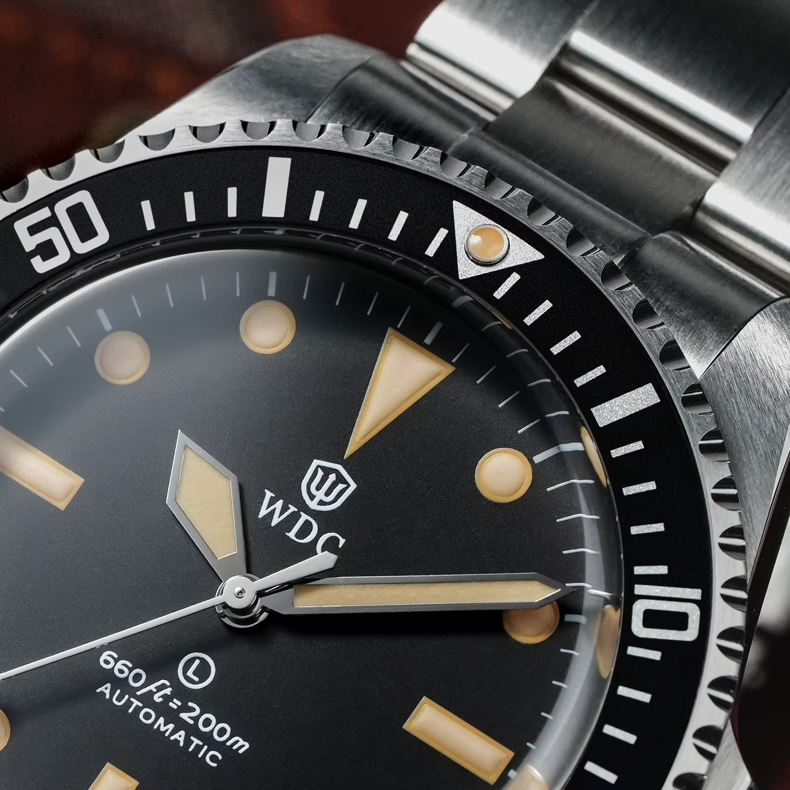 Retro 41mm Watchdives “Milsub” Automatic Diver; PT5000 4Hz, “Rivet” Bracelet!