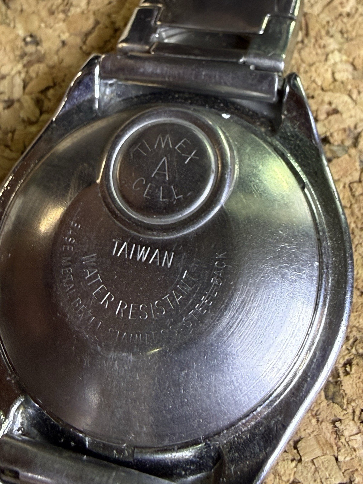 VTG 1970s Timex Electric Dynabeat Day Date Sunburst Blue Dial England Watch Runs