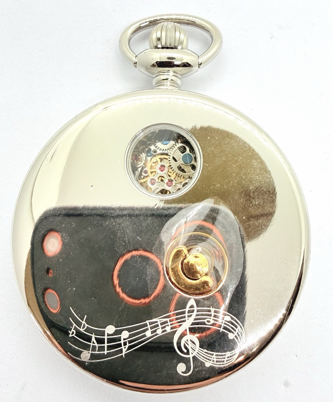 New Raoul U Braun Pocket Watch With Music Box 220 Limited Mother Of Pear Dial