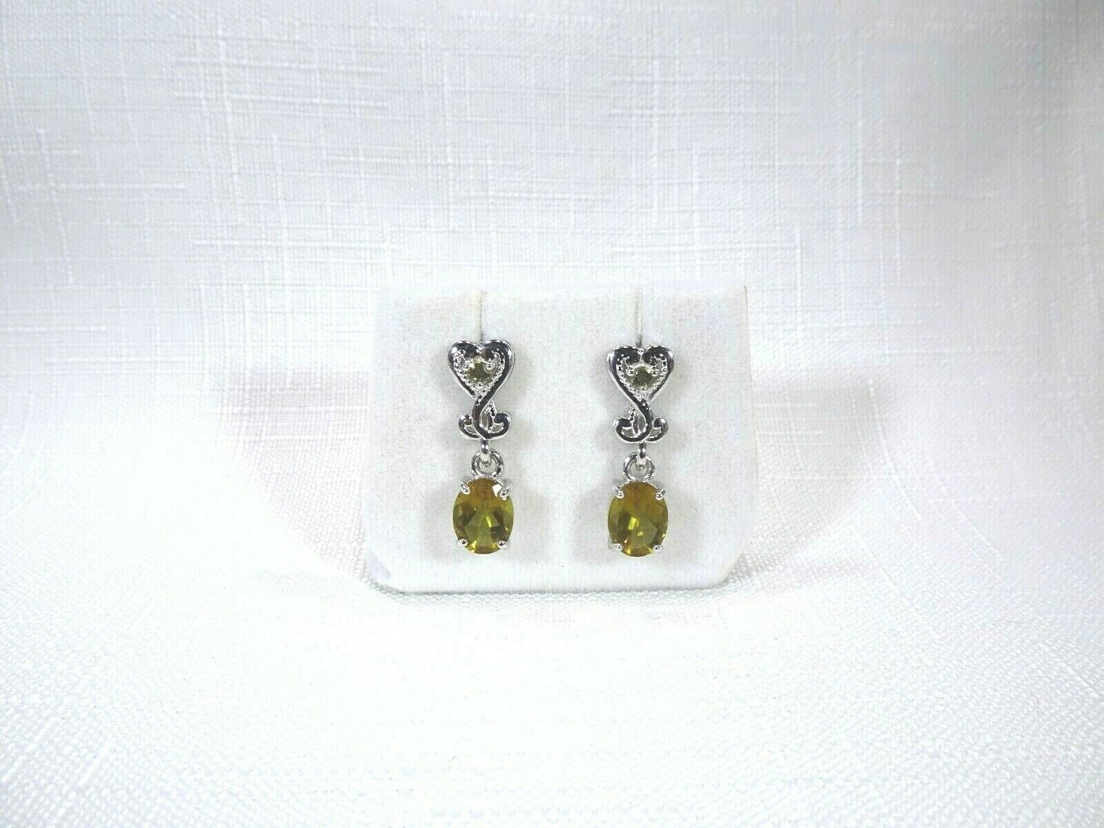 3.56 ct Colour Change Diaspore Sterling Silver Victorian Style Post Earrings