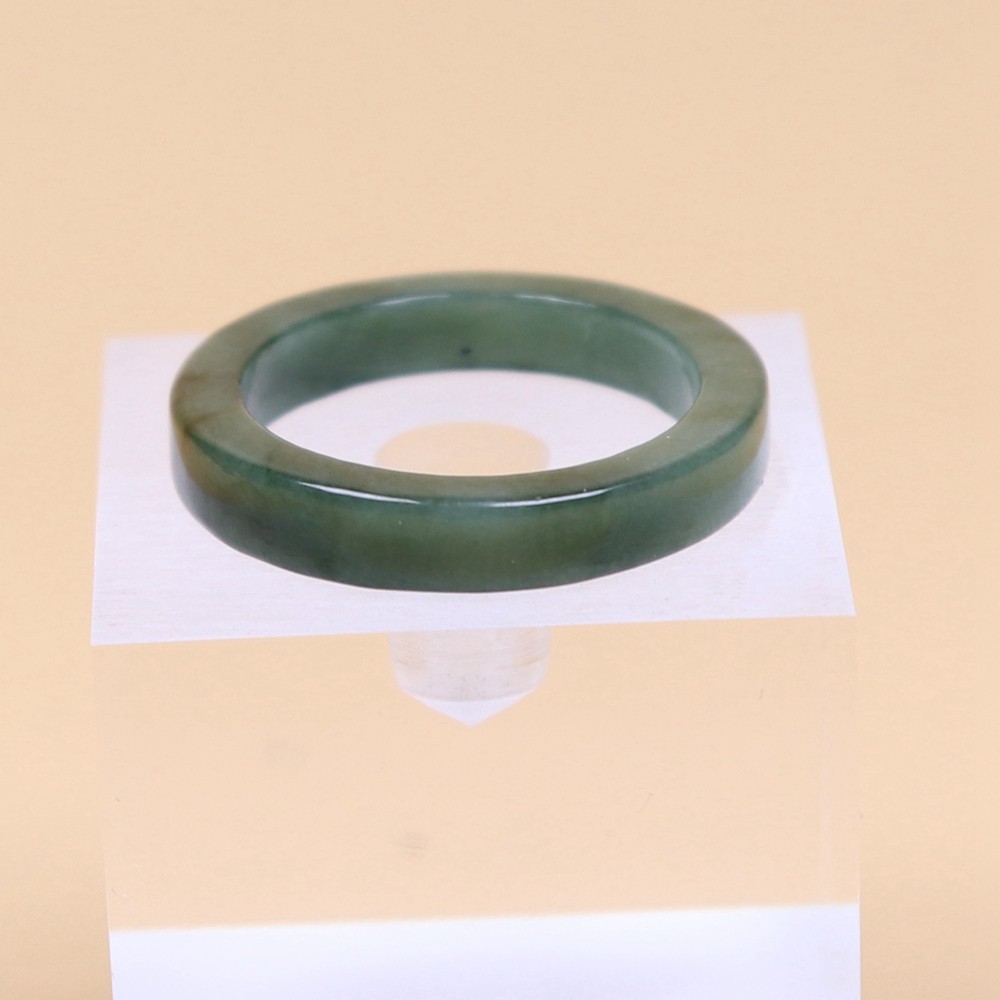Certified Green 100% Natural A Jade jadeite φ 18.1 mm Ring US 8 # 33496A 戒指