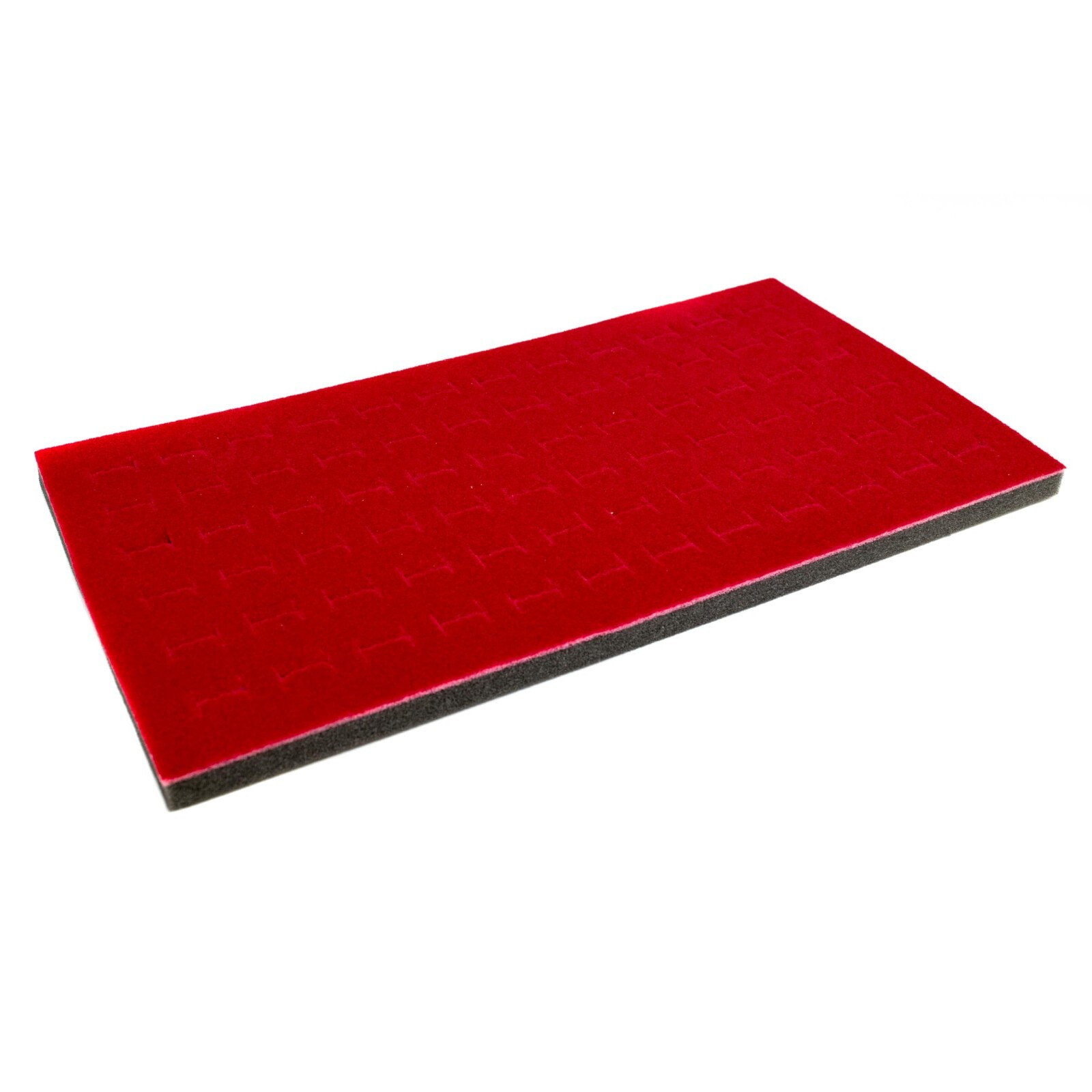 Novel Box 72 Slot Ring Earring Jewelry Tray Foam Velvet Liner in Various Colors