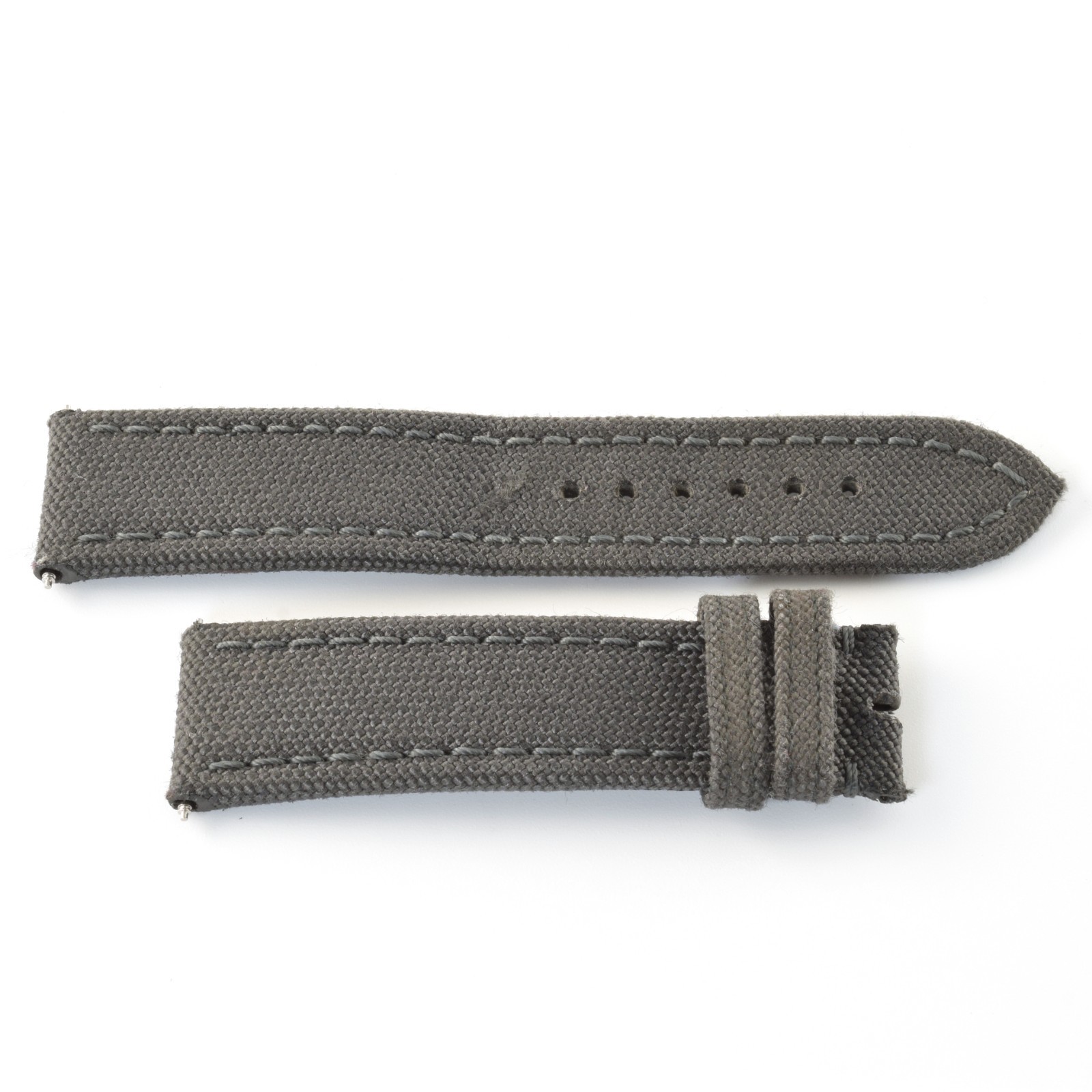Breitling Anthracite Dark Grey 109W Nylon Gents 22mm to 20mm Wide Watch Strap