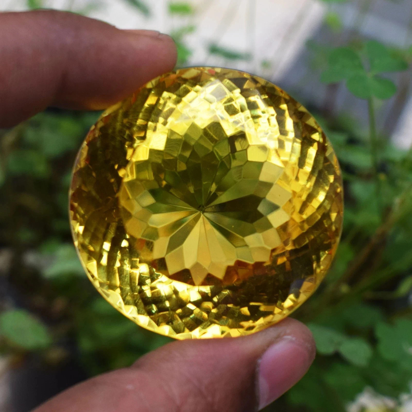 426 Ct Flawless Yellow Topaz Round Faceted Cut Stunning Certified Loose Gem