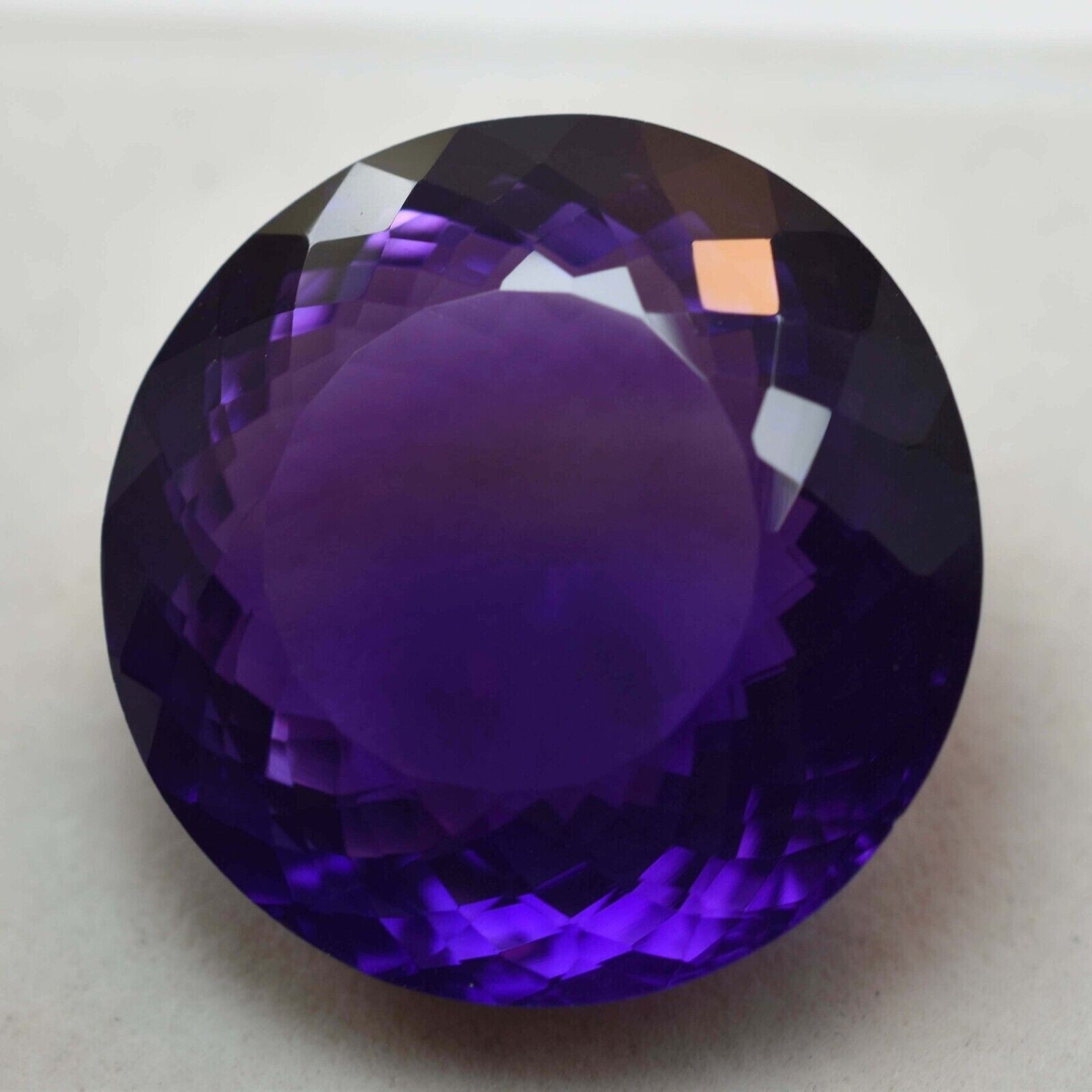 Large Purple Amethyst 76.10 CT Round Cut Loose Gemstone Gift for Women Daughter