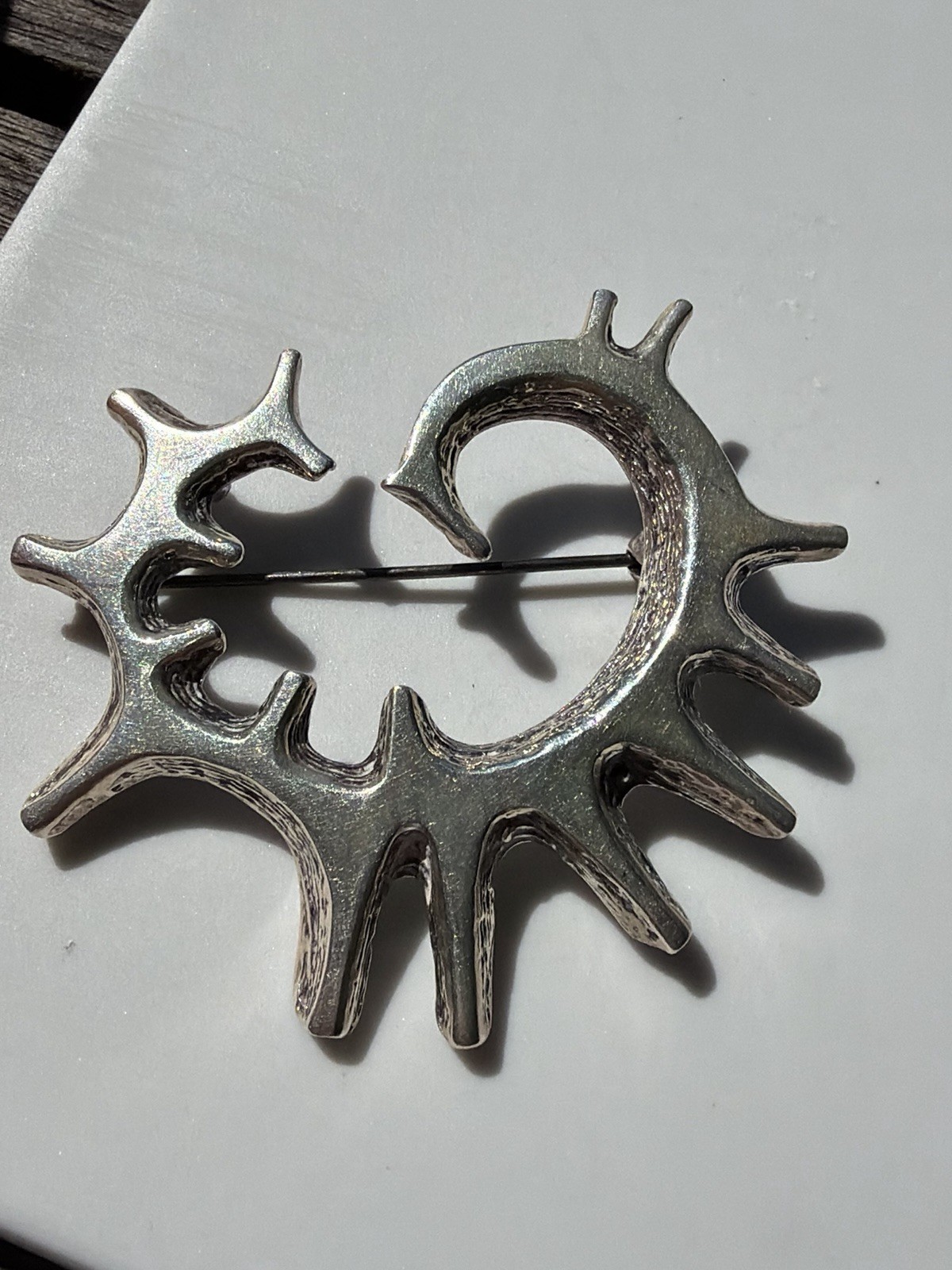 Studio Else & Paul sterling silver Pendant Brooch Norway Norwegian vtg 896