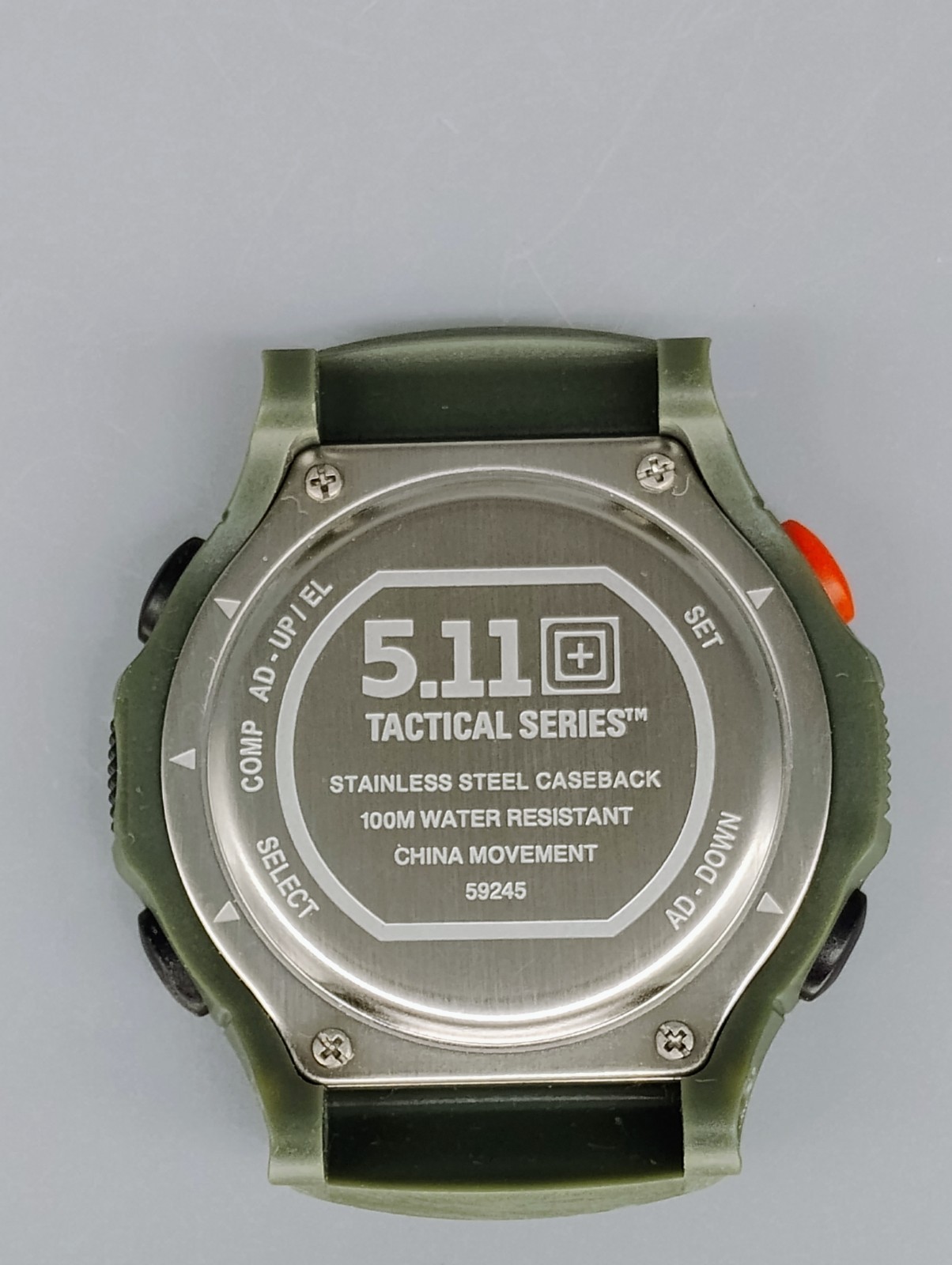 5.11 Tactical Series Watch Parts Case Only model 59245 Green with Compass Bezel