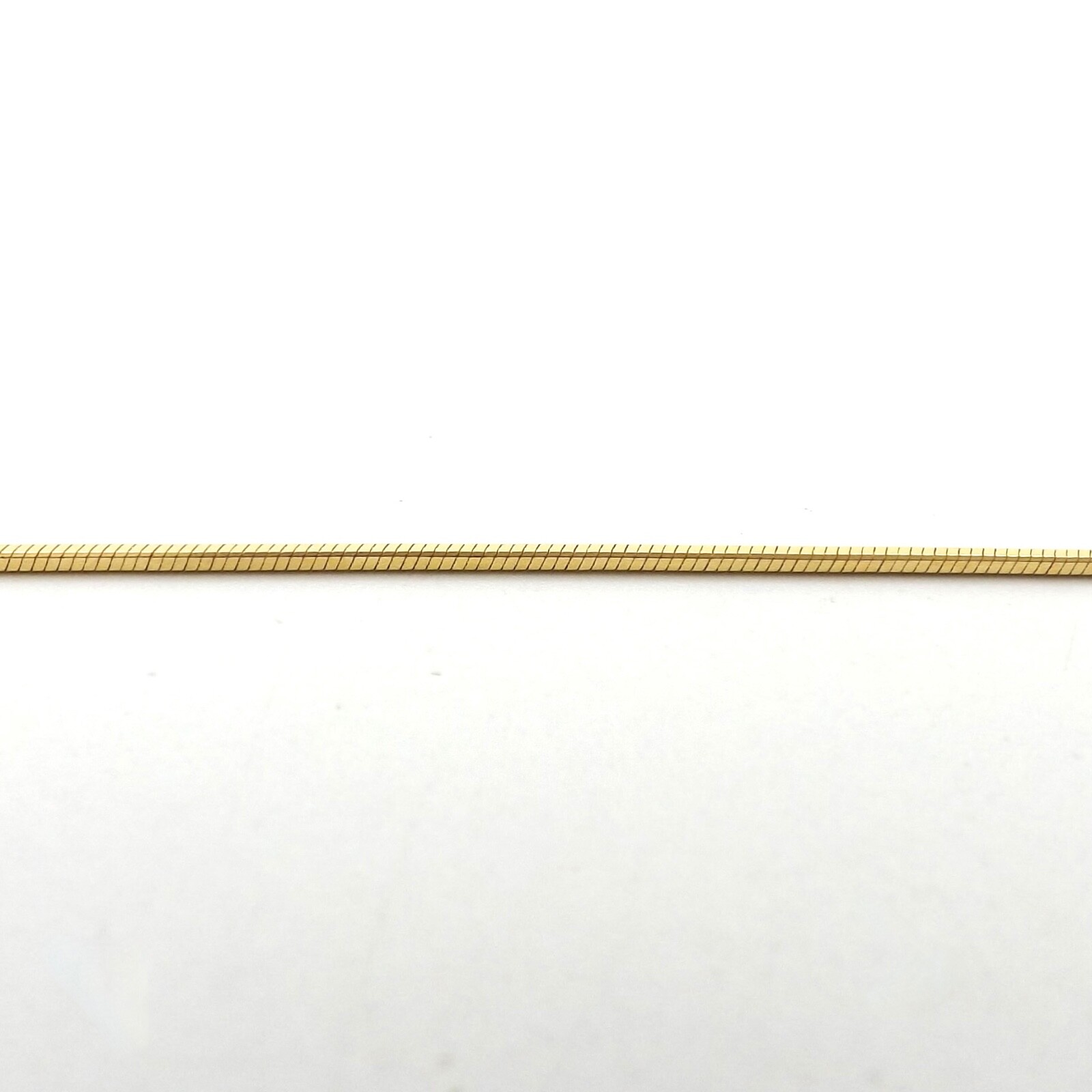 Solid 14k Yellow Gold Snake Link Pendant Chain Necklace RCI Italy 17in New