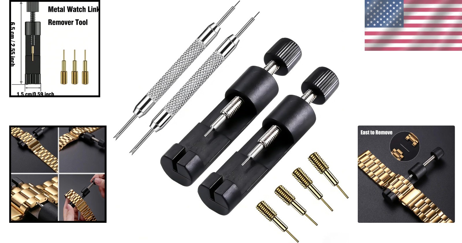 Portable Watch Link Removal Kit – Perfect for Home and Travel Watch Adjustments