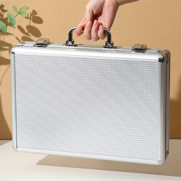 Aluminum Watch Case 24 Grids Briefcase Storage Box Watches Collectors Display