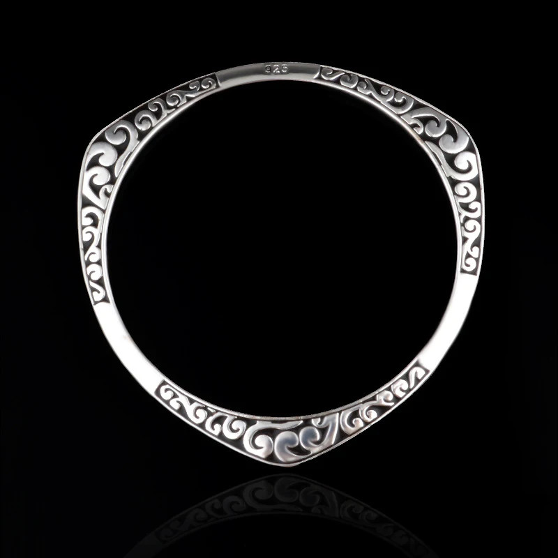 Silver Color Irregular Triangle Geometric Bracelet For Women Couple