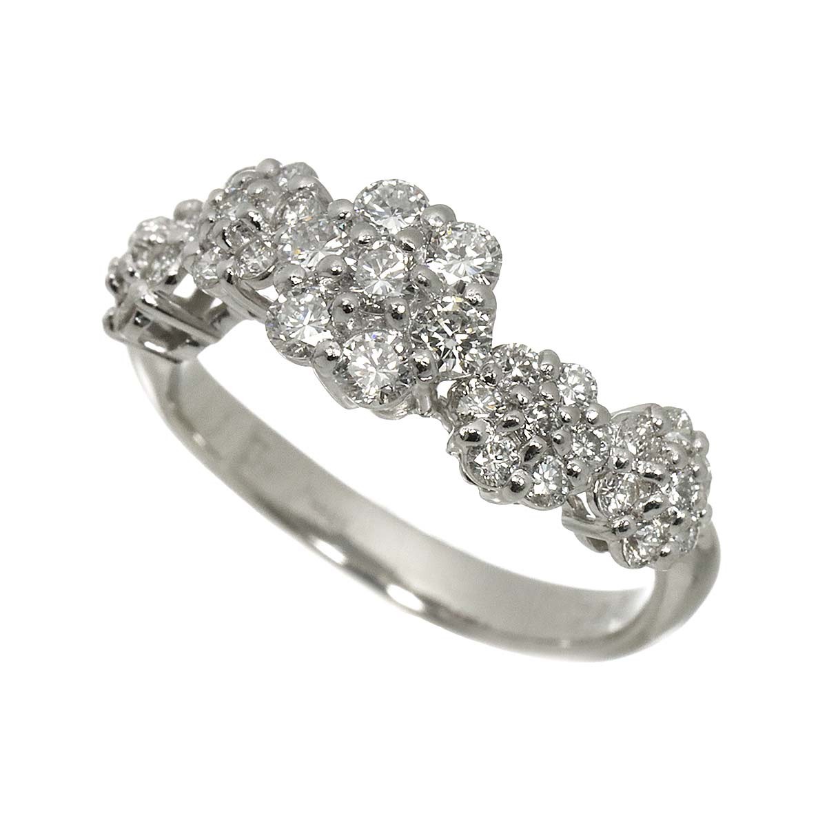 Ponte Vecchio Diamond 0.82ct Ring Pt Platinum Size5.5-5.75(US) 90303697