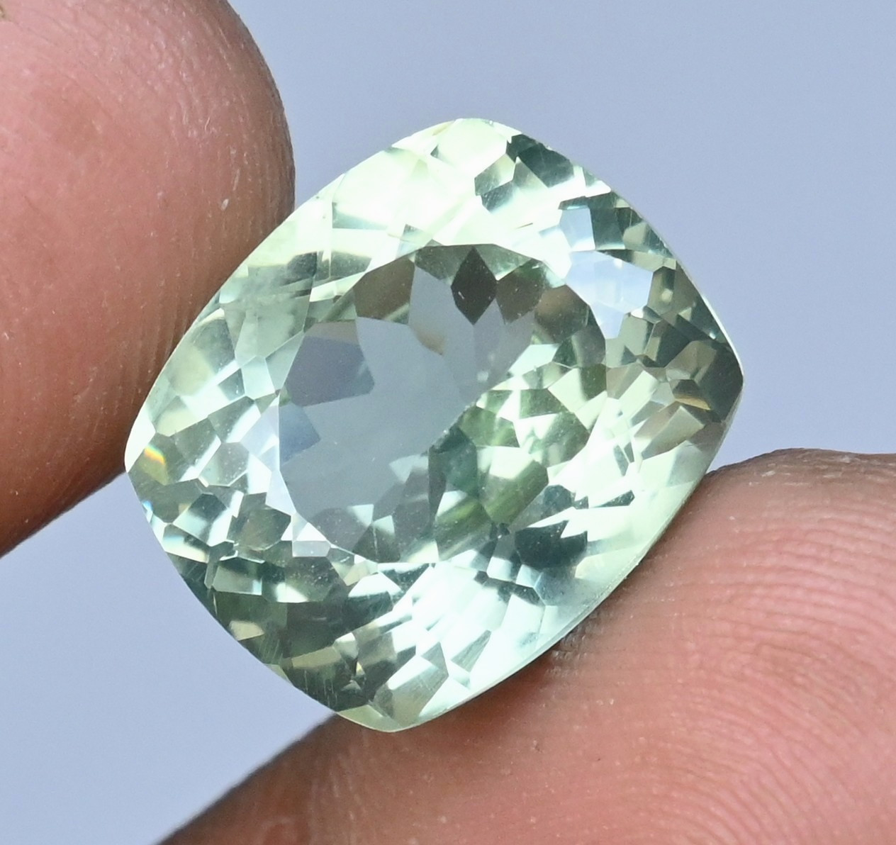 14.85 Ct Natural Montana Green Sapphire Certified Flawless Loose Gemstone