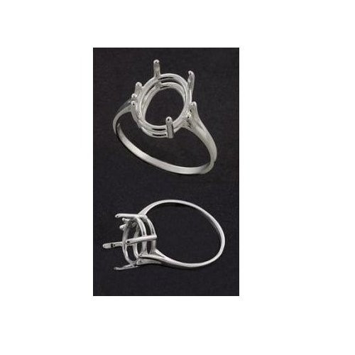 (25x18mm) Oval Solid Sterling .925 Ring Setting (Ring Size 6-11 )