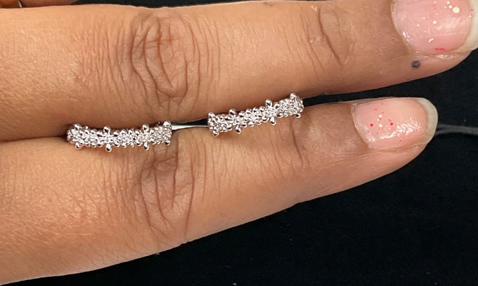Adornmonde Round Shaped Ring Set silver plated free shipping J021