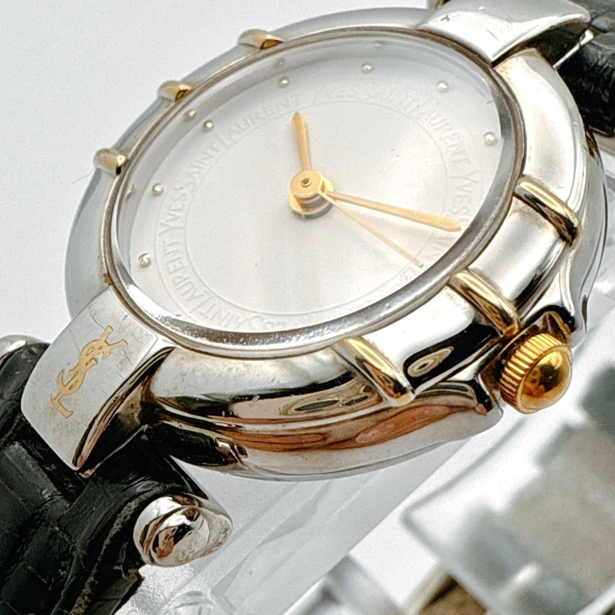 A116 item original belt YSL Yves Saint Laurent ladies watch