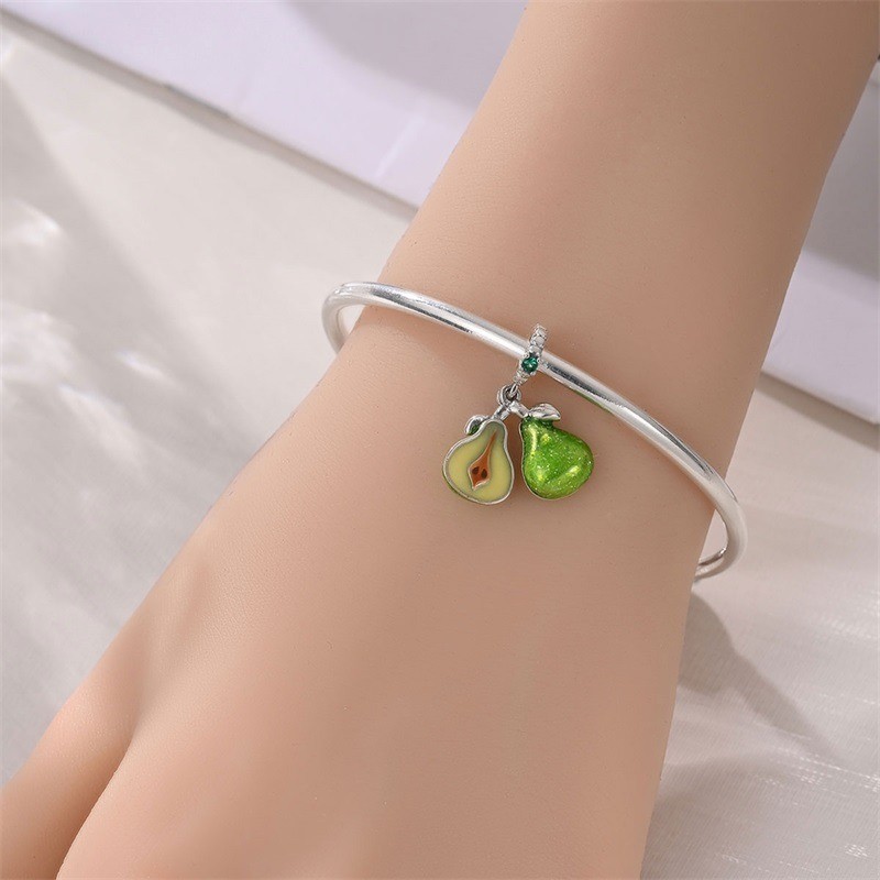 KUNSIR Sterling Silver Fruit Charms for Bracelets & Necklaces Pendent DIY Beads