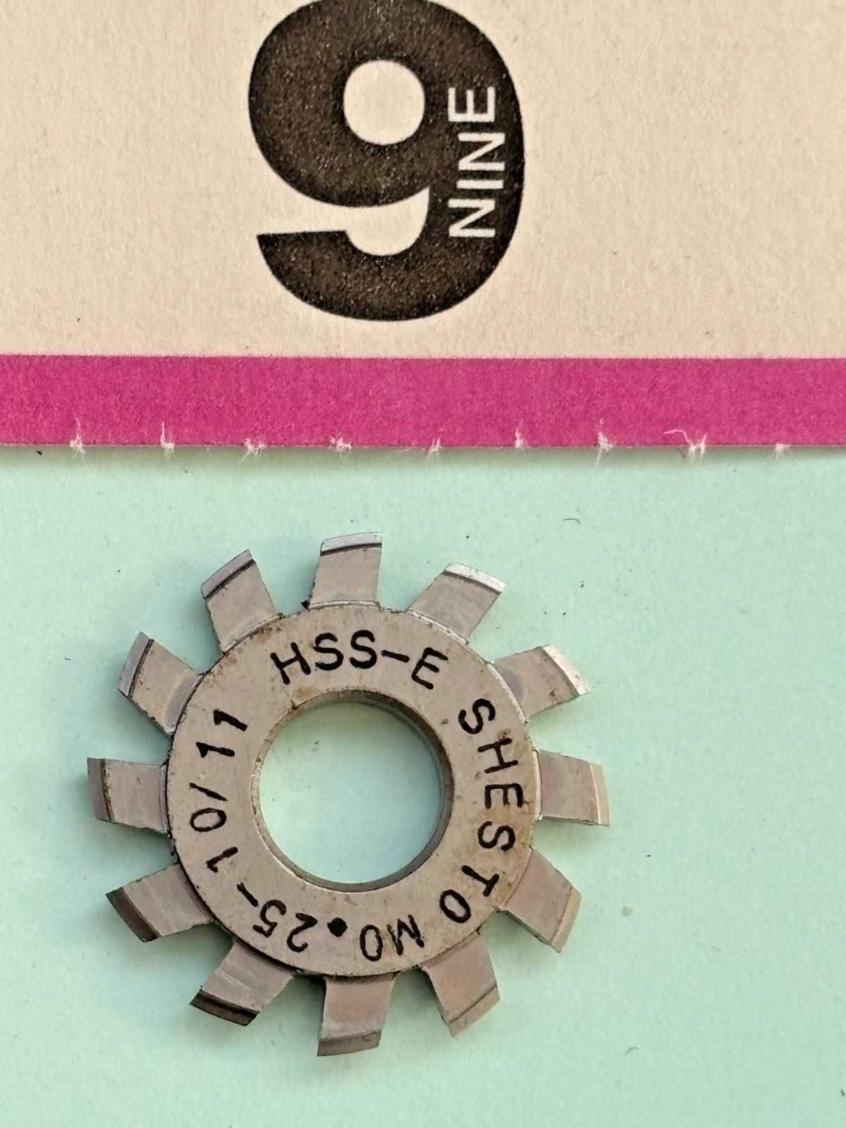 watchmakers lathe gear wheel pinion cutter MO.25-10/11 by SHESTO clock cutter