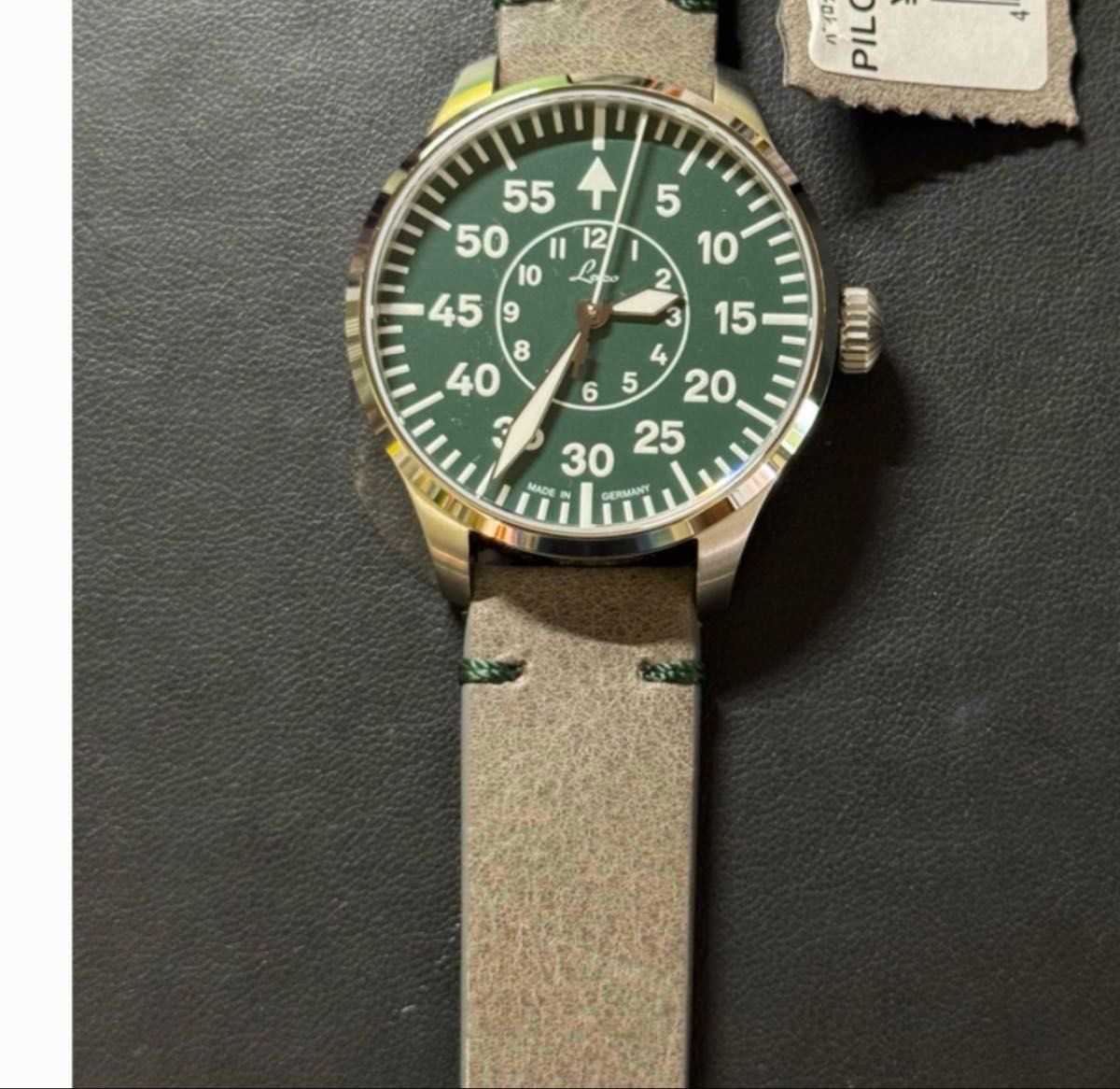 Laco Aachen 39 Grün Limited Edition 862190 Green Watch Manufacturer’s warranty