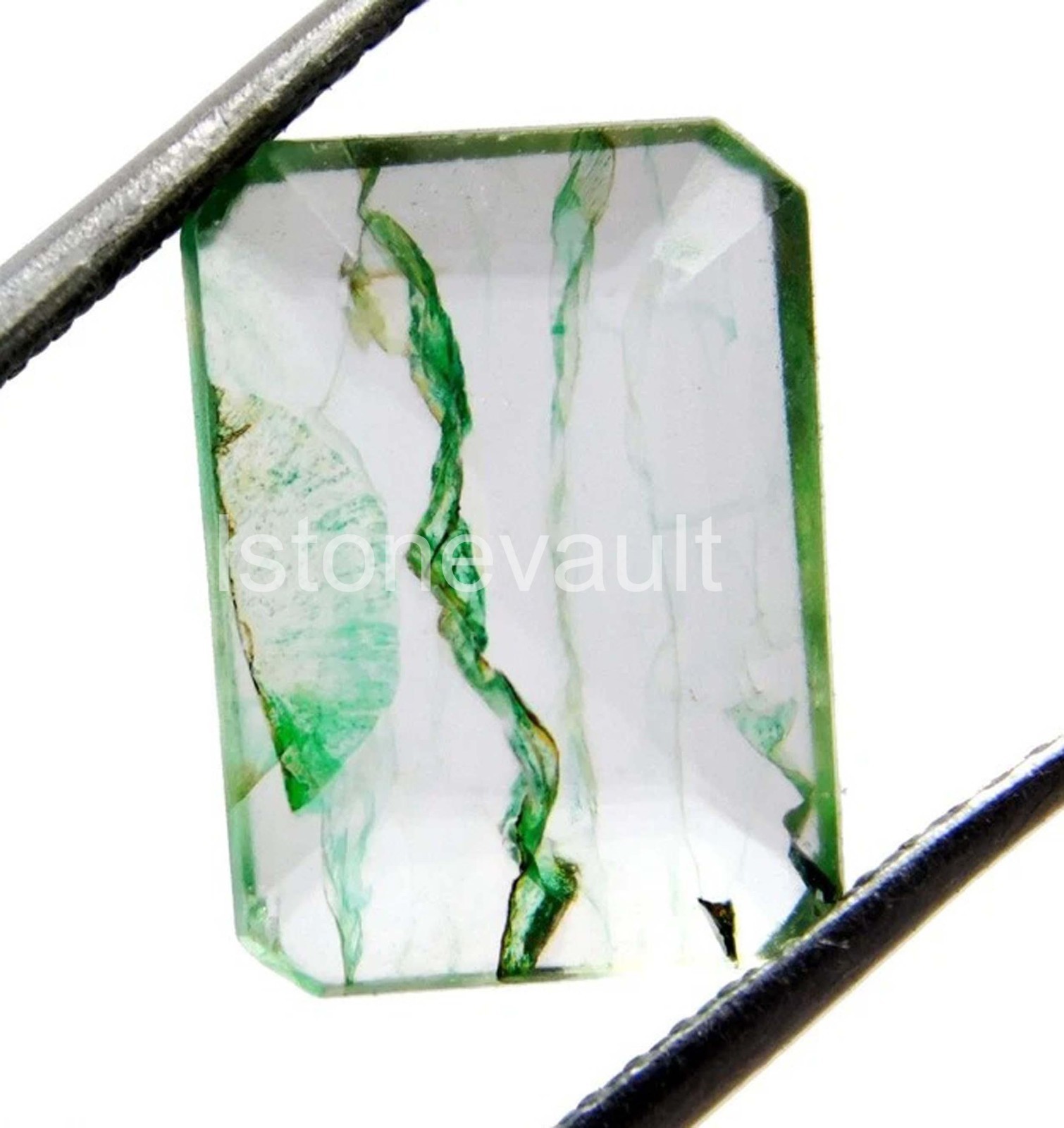 Natural 5.00 Carat Colombian Green Emerald Cut Certified Loose Gemstone ” 5DOJ