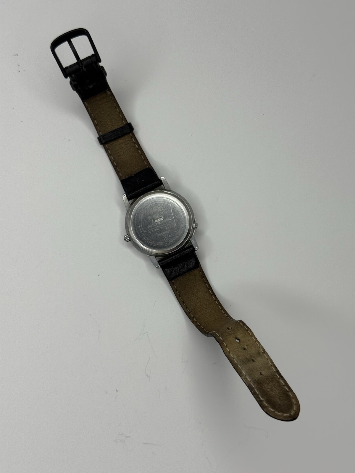 Vintage Timex Indiglo Quartz Backlit Military Style Wrist Watch 32mm 9” – Works