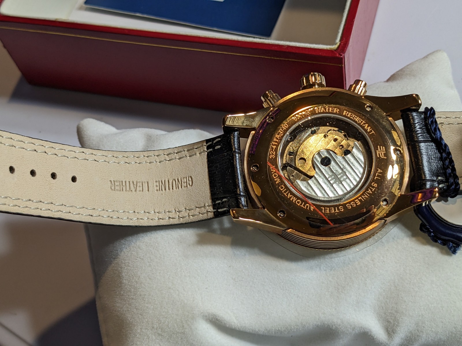 32 Degrees Chronograph TIMEPIECE ! SELF WIND AUTOMATIC NEW IN BOX ROSE GOLD