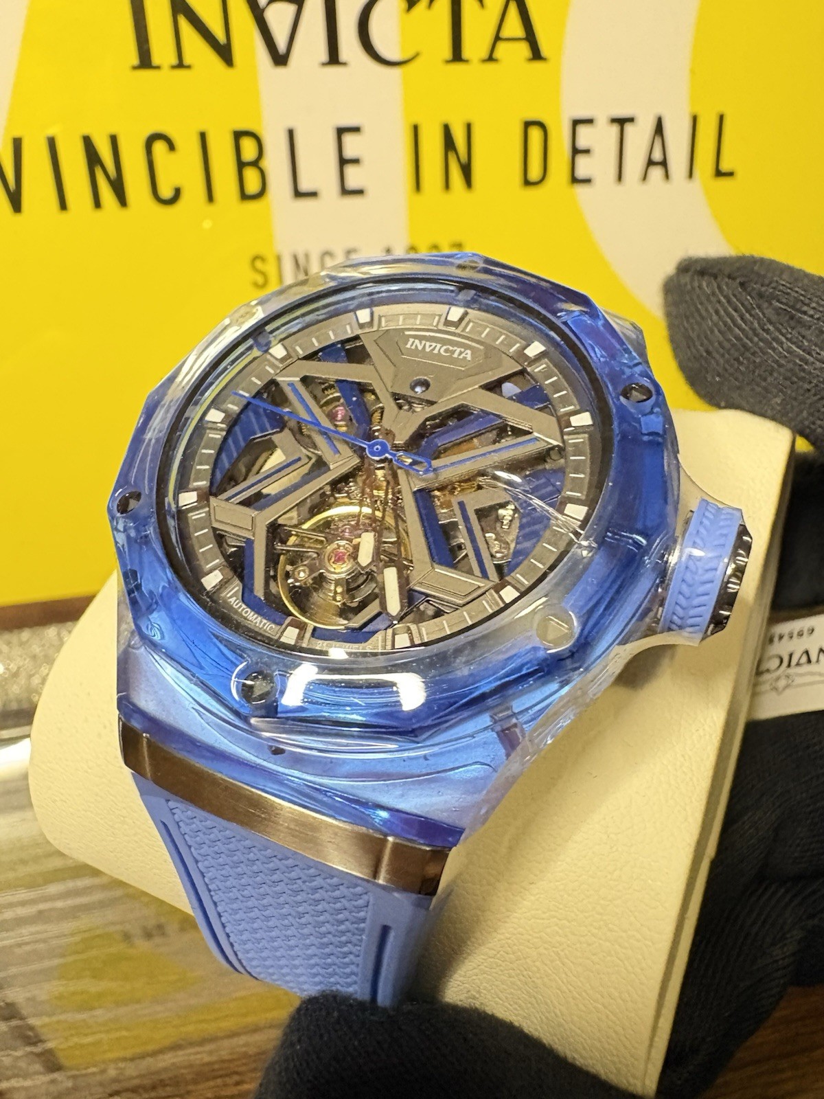 🔵Invicta Celestial Orbitha Automatic Skeleton Dial K9 Crystal Case – 45mm 69543