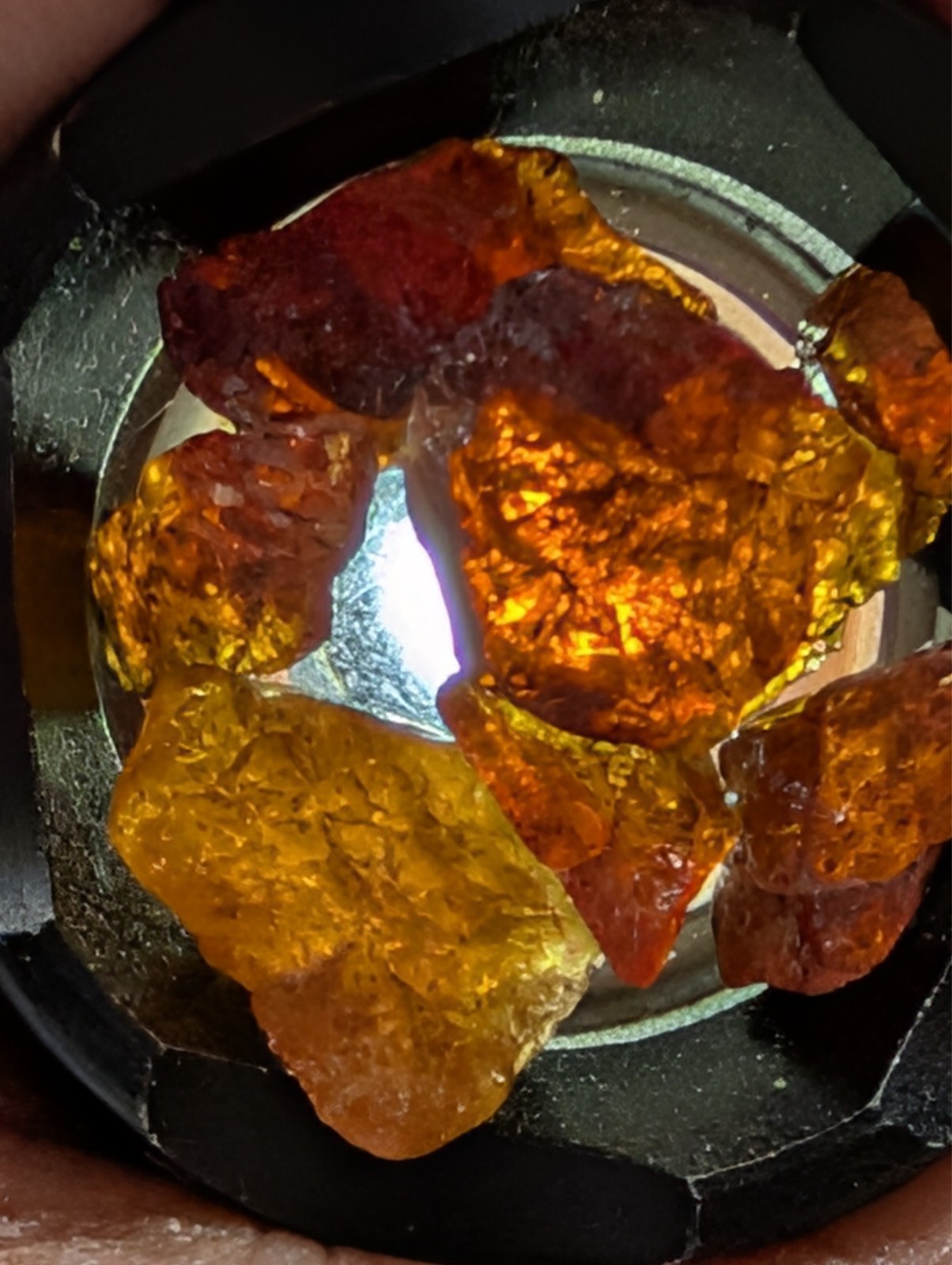 USA seller 40.07 ct Included Spessertine garnet cabachon rough gemstone specimen