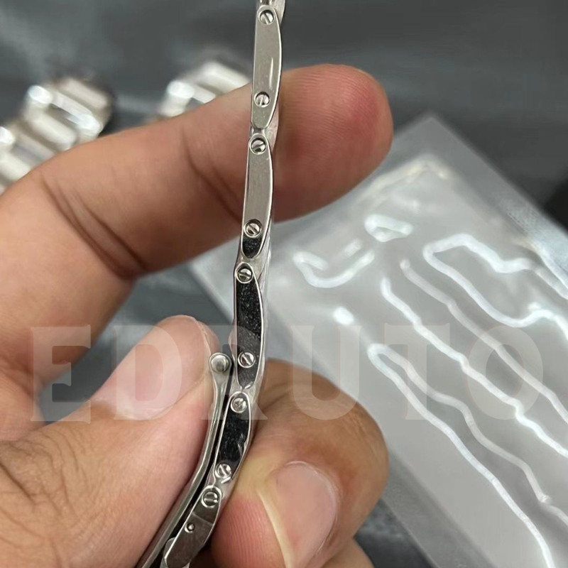 For Cartier Ballon Bleu Series Unisex Stainless Steel Watch Bracelet Band Strap