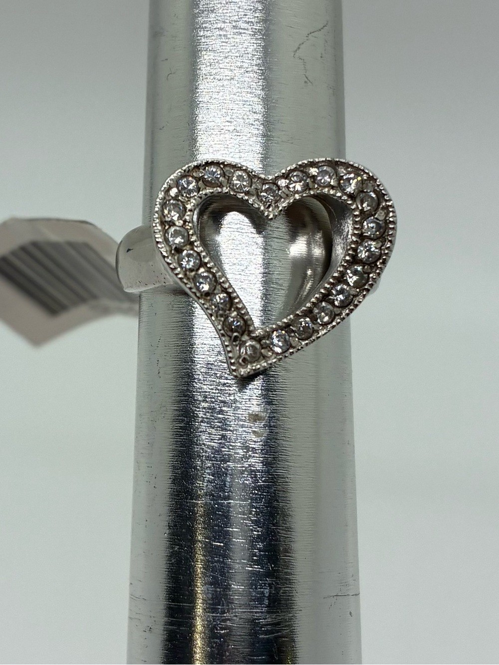 GEM AVENUE STERLING SILVER HEART RING, NWT SIZE 5.25