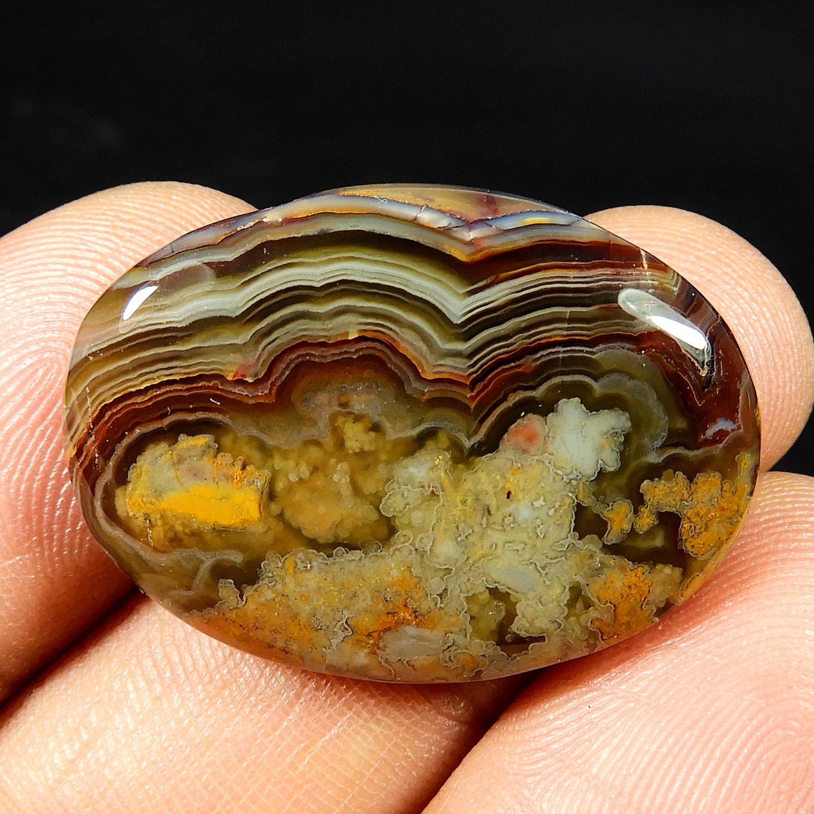 Natural Red Gray Crazy Lace Agate Cabochon Designer Loose Gemstone 25 Cts #11719
