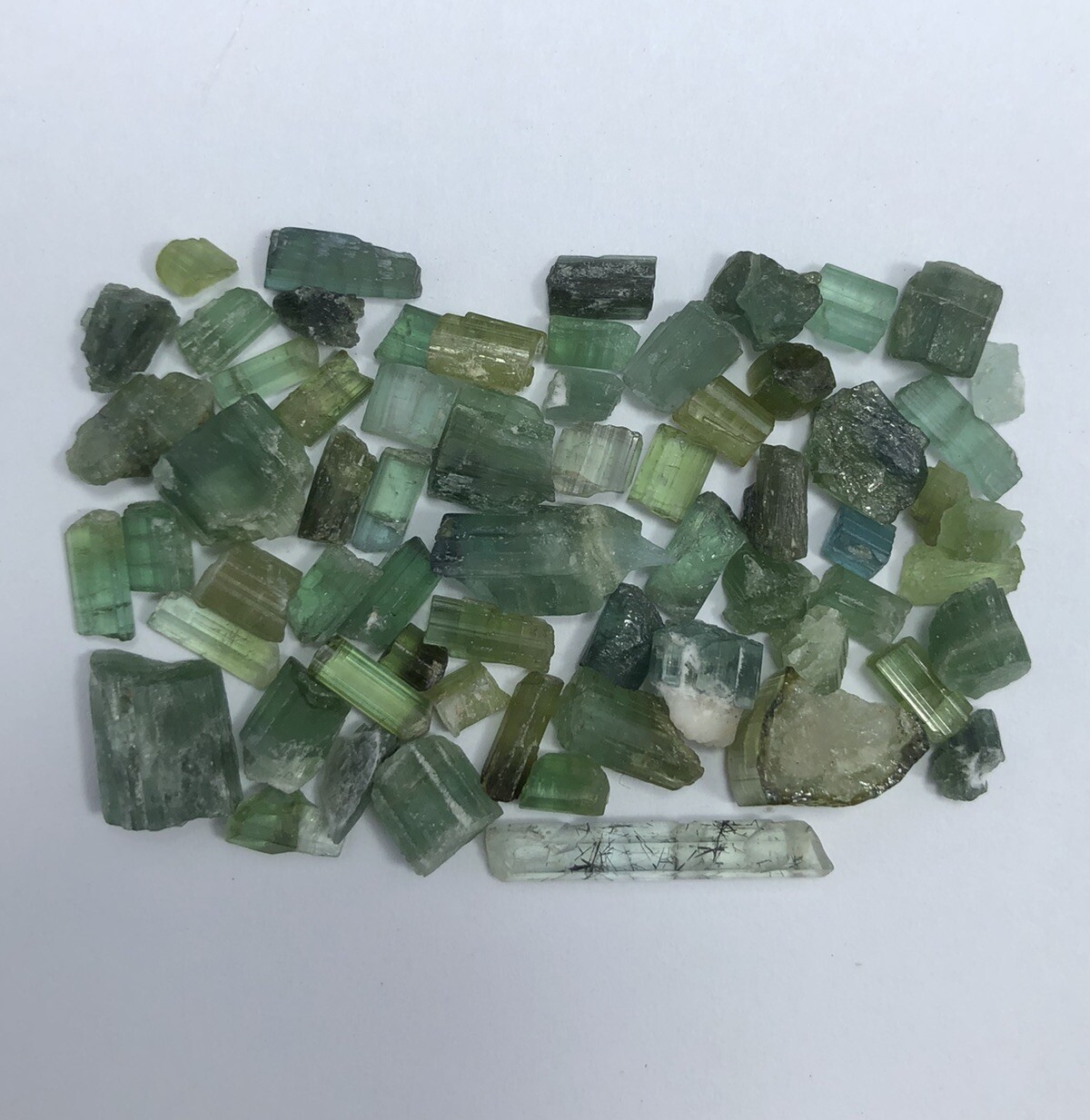 38 Carat Faceted Quality Natural Tourmaline Rough Lot from AFG Loose Gemstone